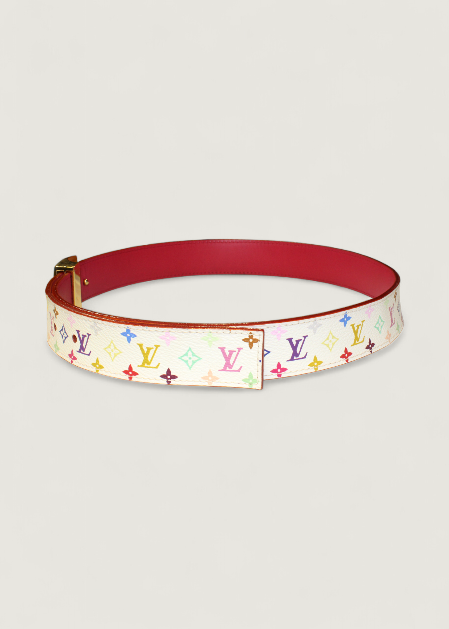 Preloved | Louis Vuitton Monogram x Takashi Murakami Multicolor Santure Bælte i Canvas