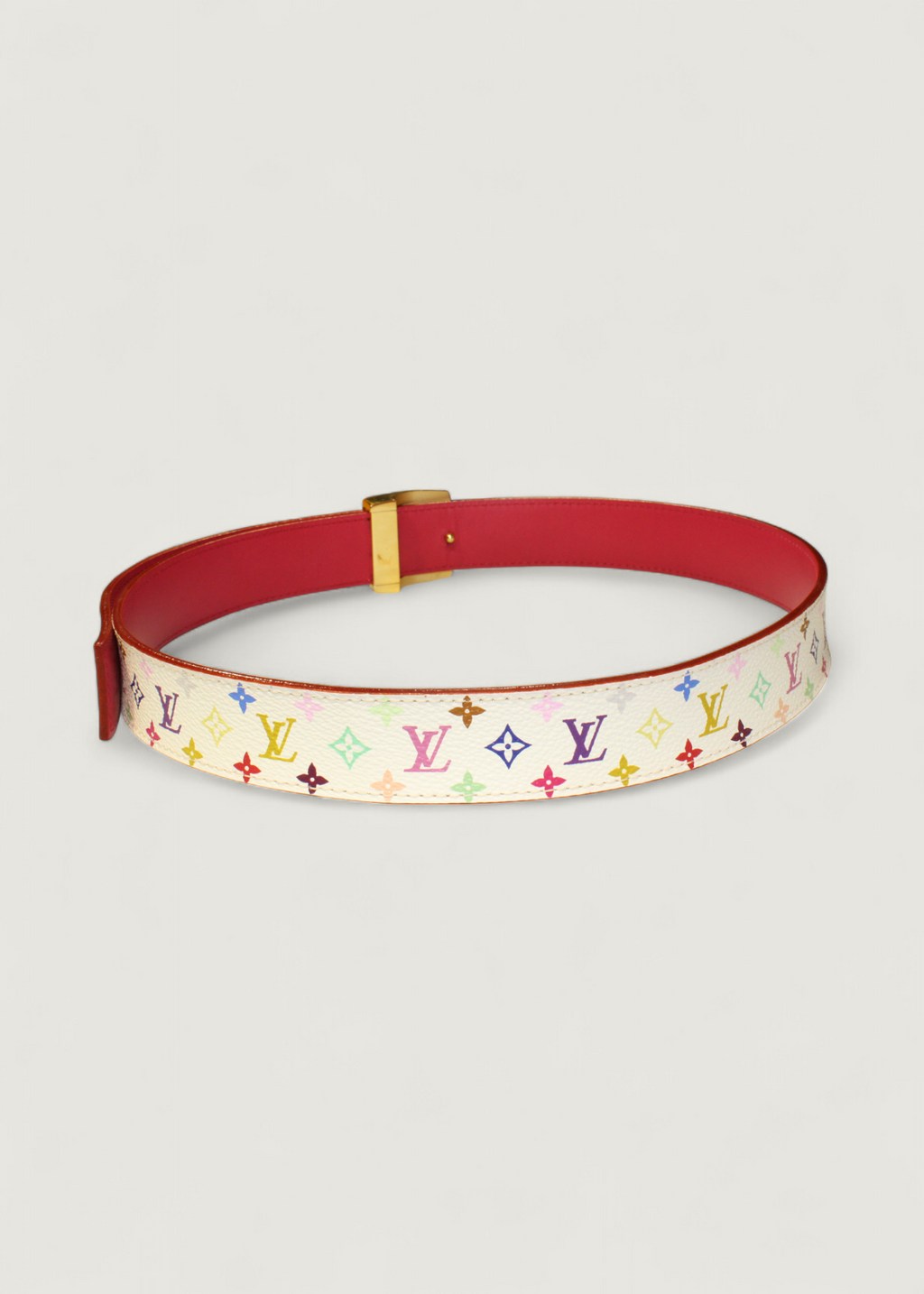 Preloved | Louis Vuitton Monogram x Takashi Murakami Multicolor Santure Bælte i Canvas