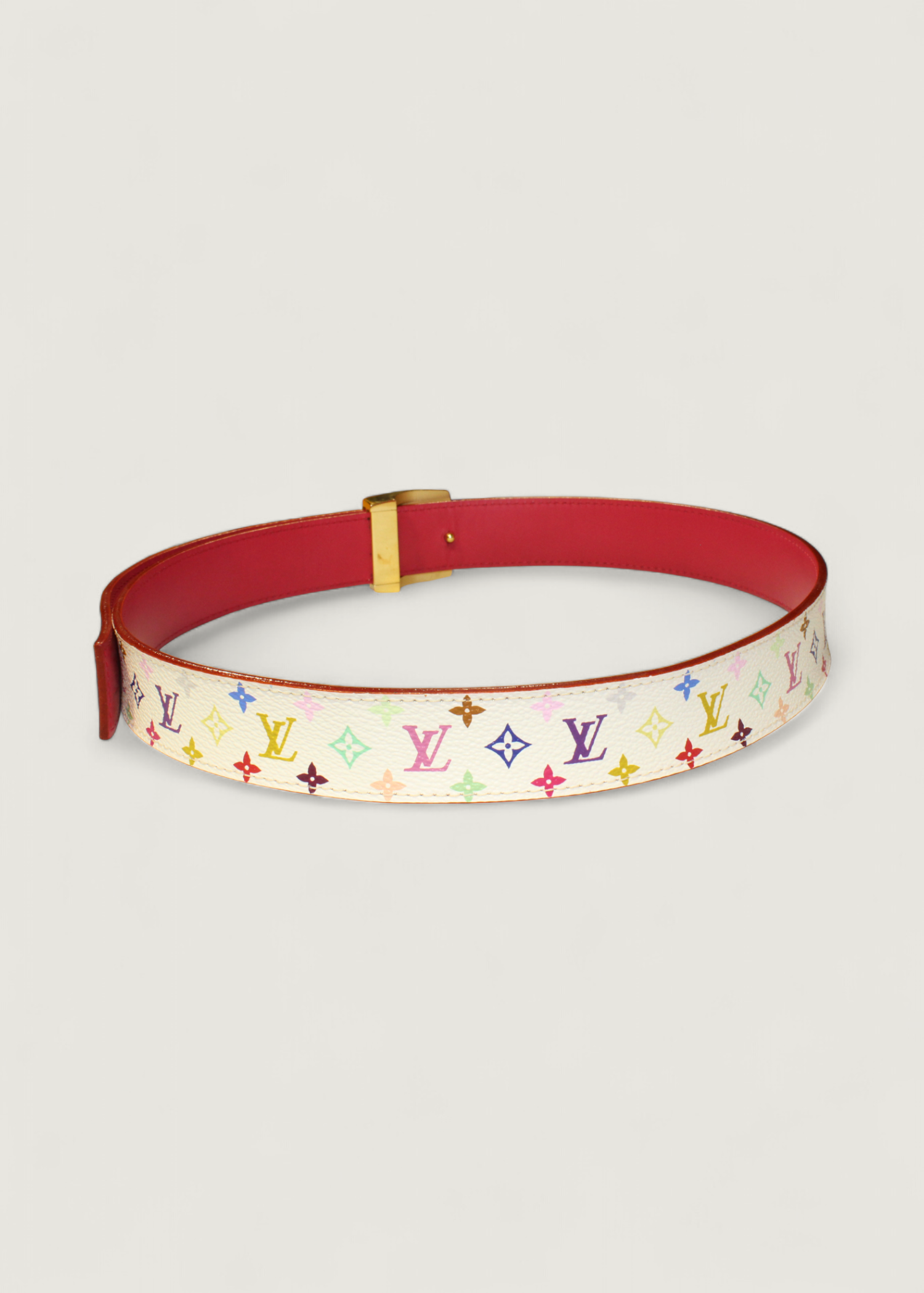 Preloved | Louis Vuitton Monogram x Takashi Murakami Multicolor Santure Bælte i Canvas