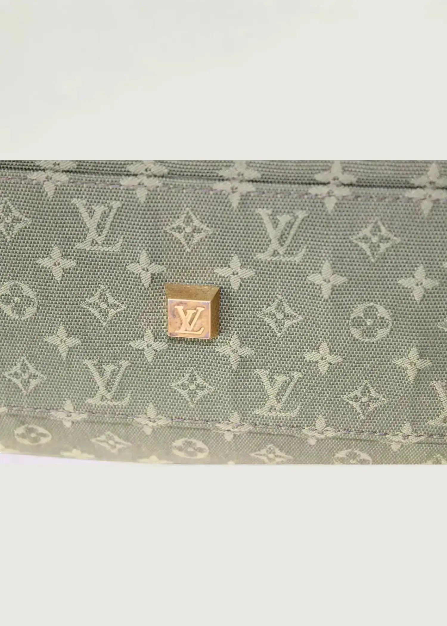 Preloved | Louis Vuitton Monogram Mini Josephine PM i Grøn Denim Canvas Louis Vuitton