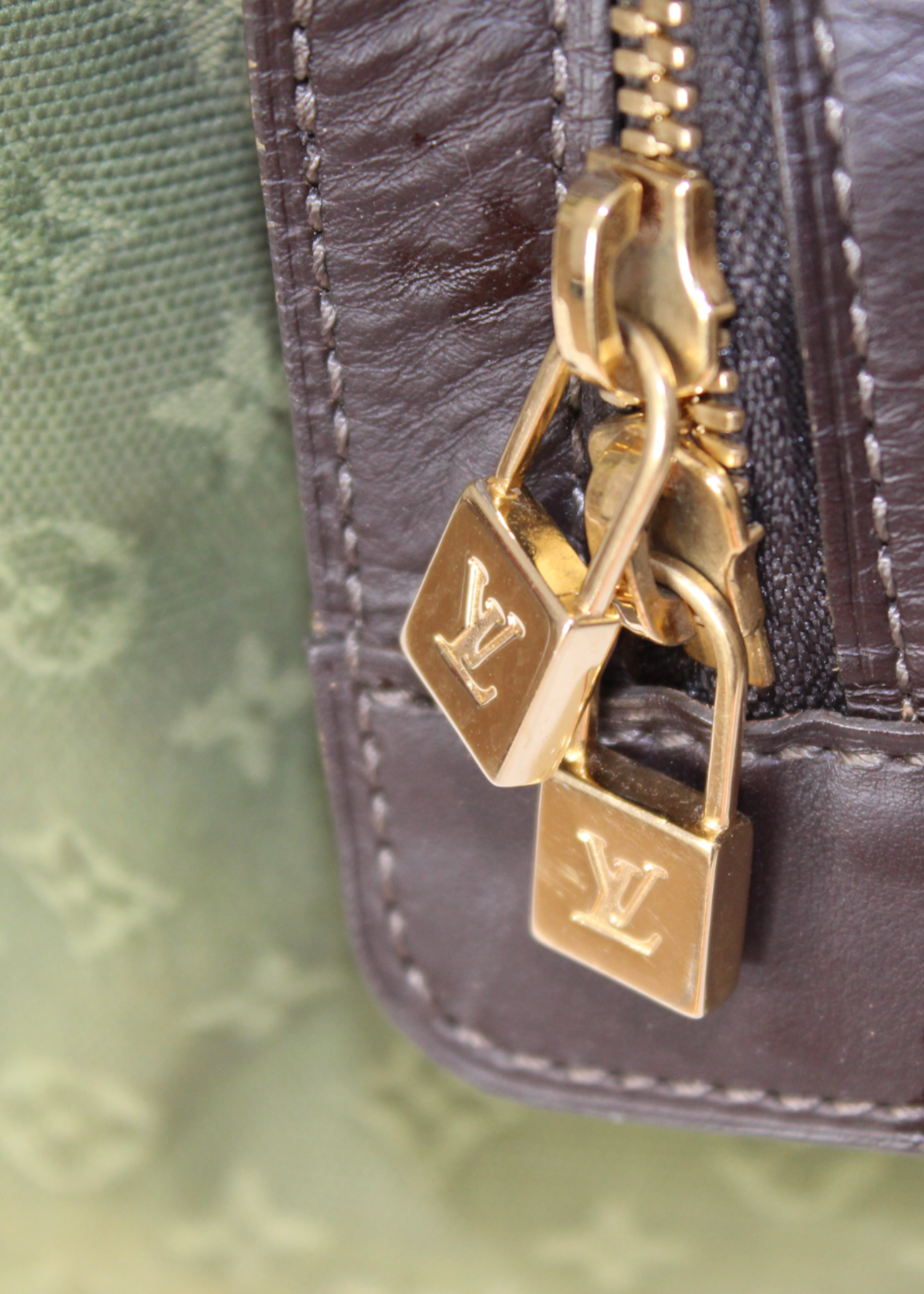 Preloved | Louis Vuitton Monogram Mini Josephine PM i Grøn Canvas