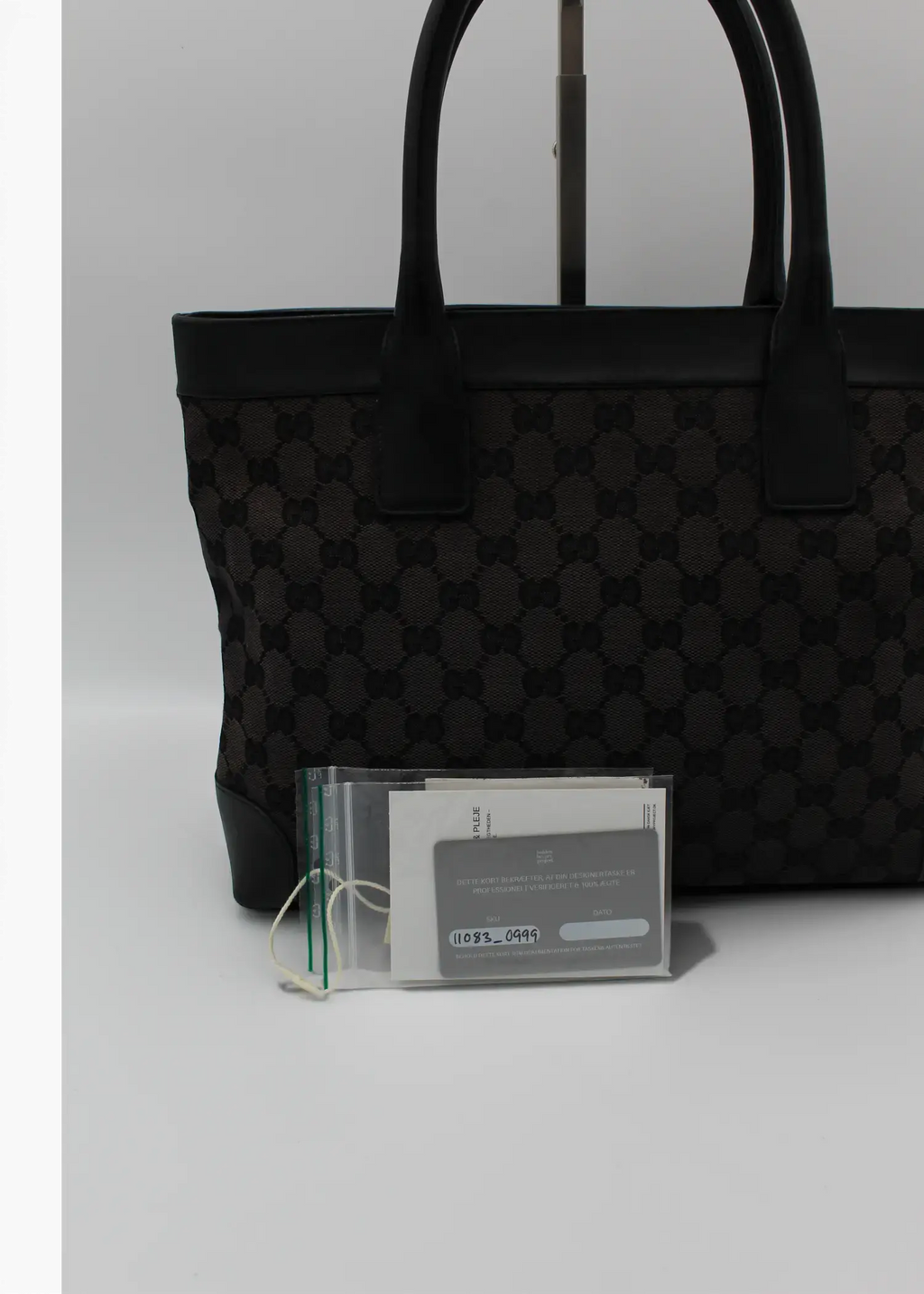 Preloved | Gucci GG Monogram Håndtaske i Sort Gucci