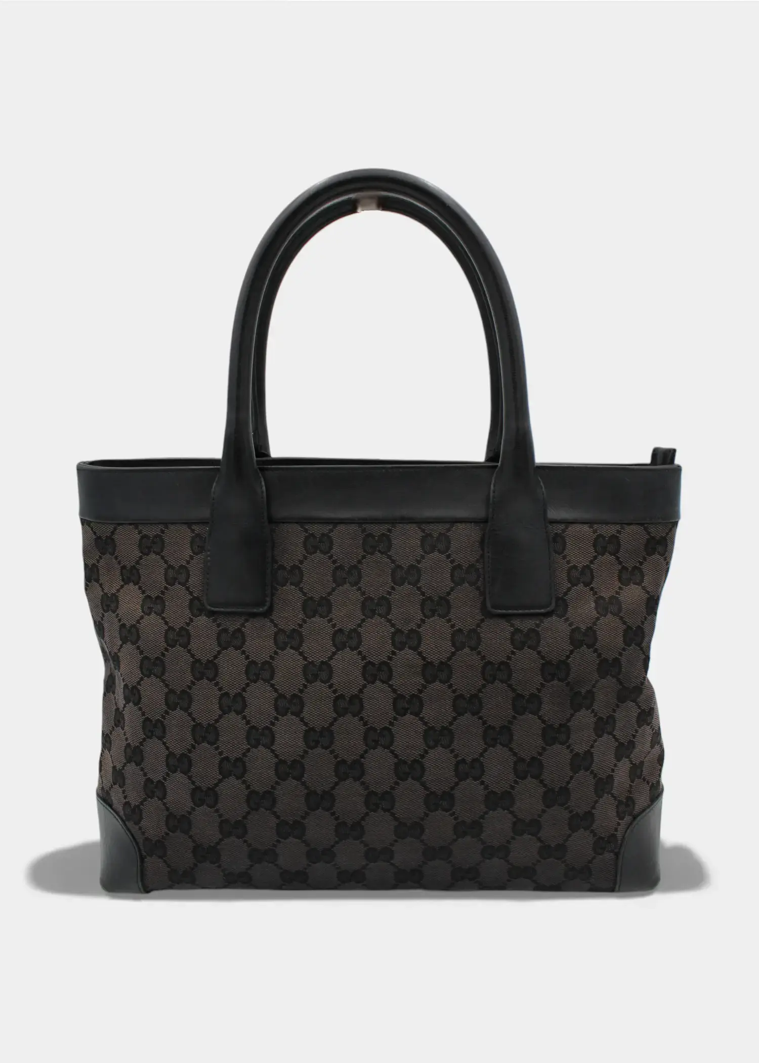 Preloved | Gucci GG Monogram Håndtaske i Sort Gucci
