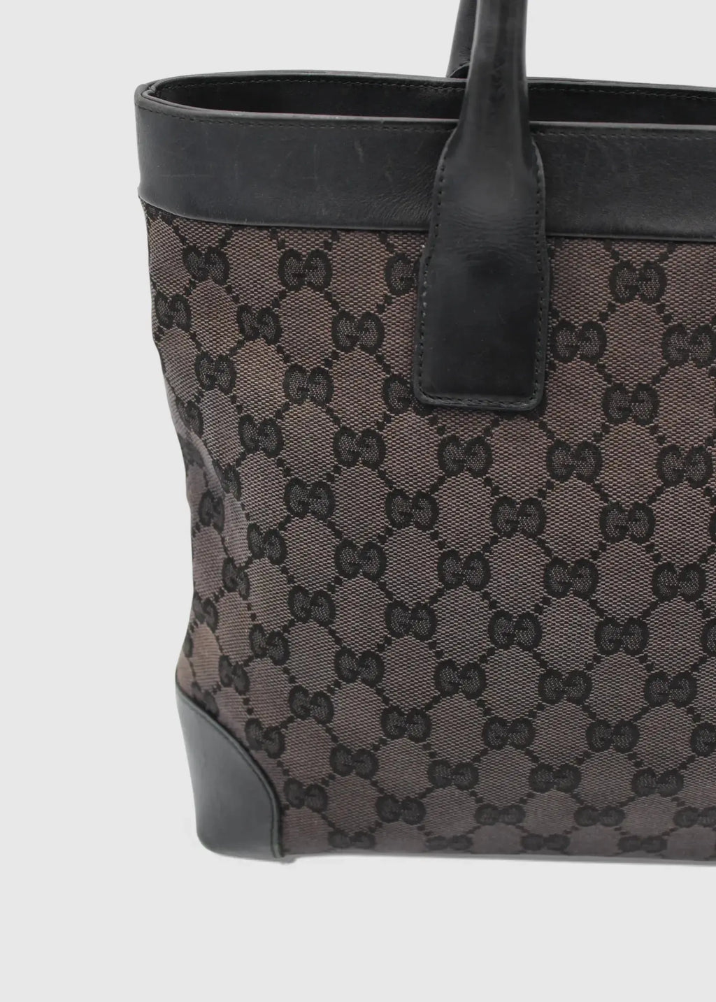 Preloved | Gucci GG Monogram Håndtaske i Sort Gucci