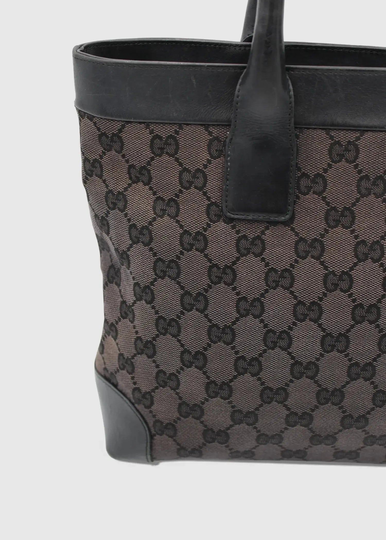 Preloved | Gucci GG Monogram Håndtaske i Sort Gucci