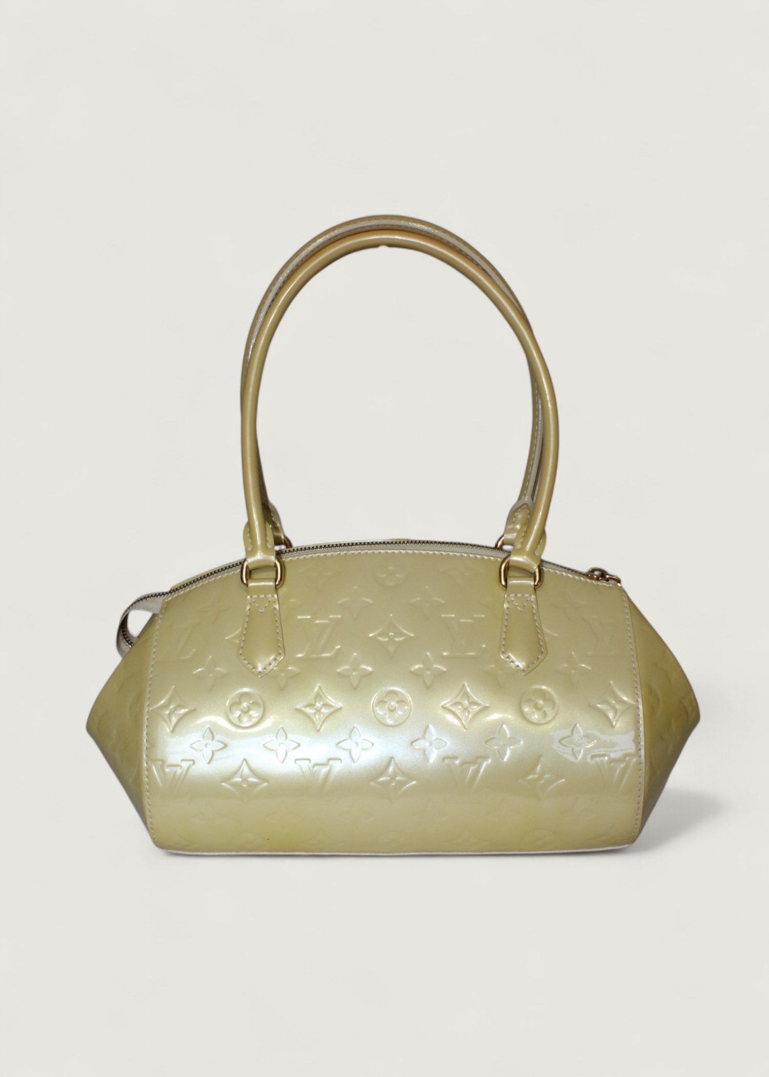Preloved | Louis Vuitton Monogram Vernis Sherwood PM Håndtaske i Beige