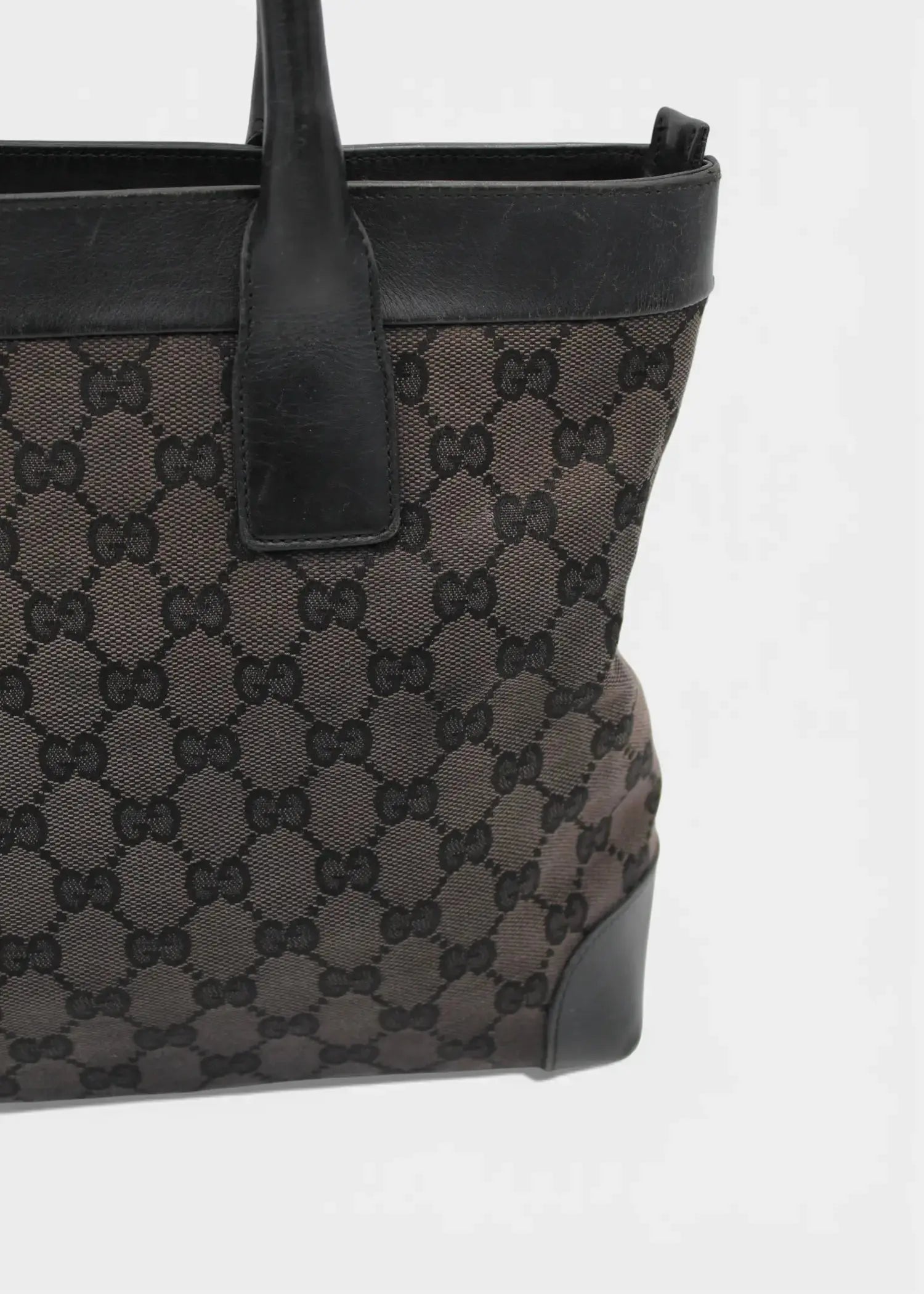 Preloved | Gucci GG Monogram Håndtaske i Sort Gucci
