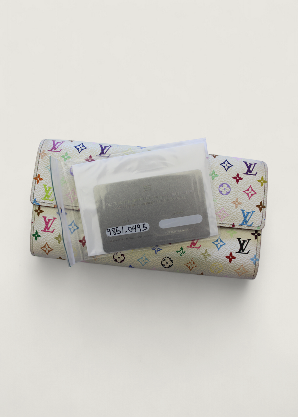 Preloved | Louis Vuitton Monogram x Takashi Murakami Multicolor Porte-Feuille Sarah Hvid Pung