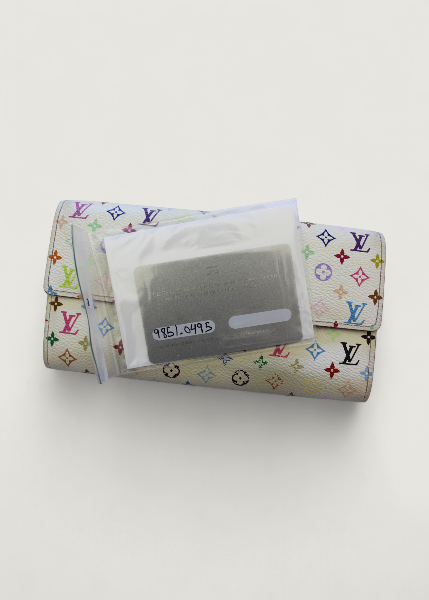 Preloved | Louis Vuitton Monogram x Takashi Murakami Multicolor Porte-Feuille Sarah Hvid Pung