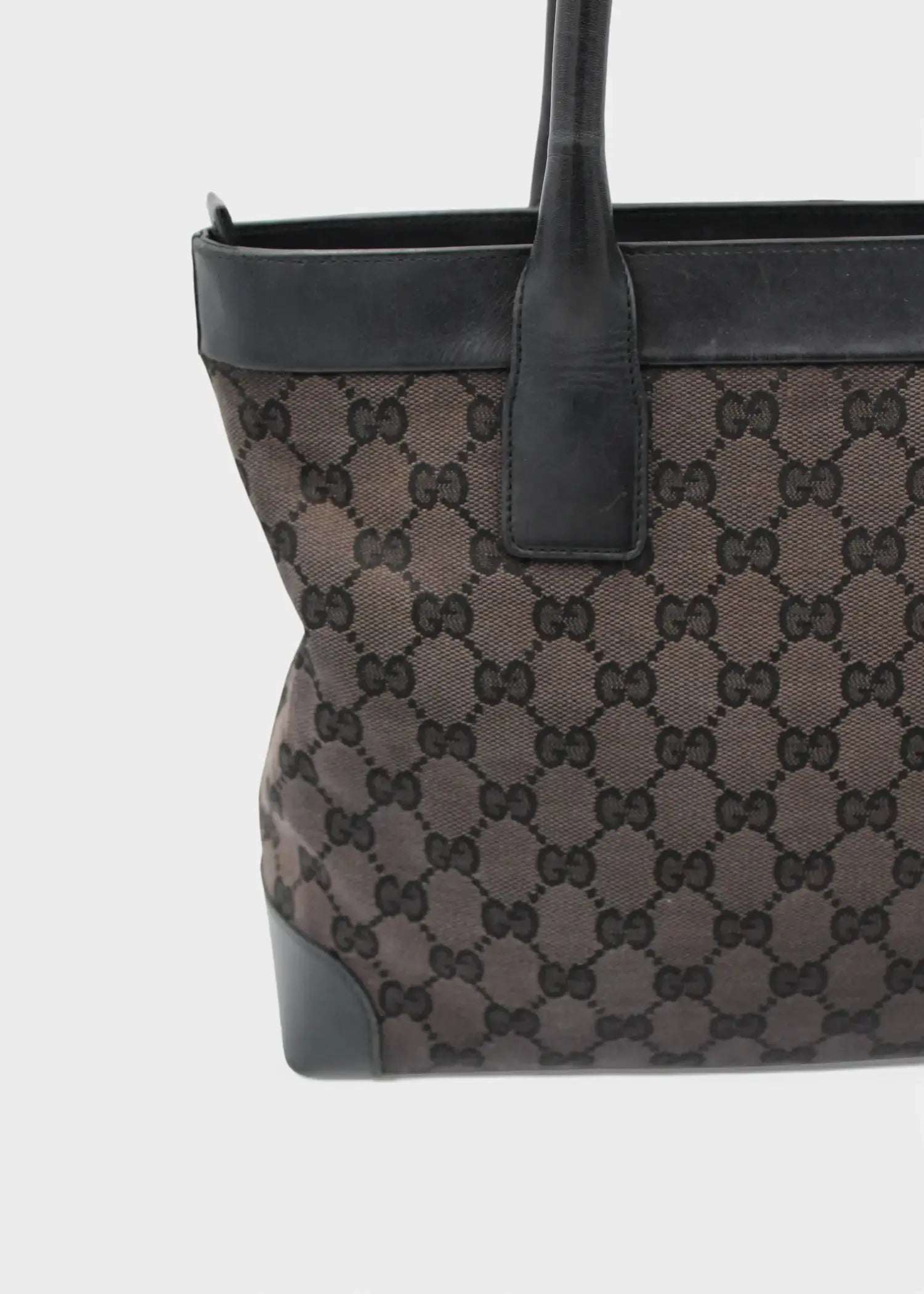 Preloved | Gucci GG Monogram Håndtaske i Sort Gucci