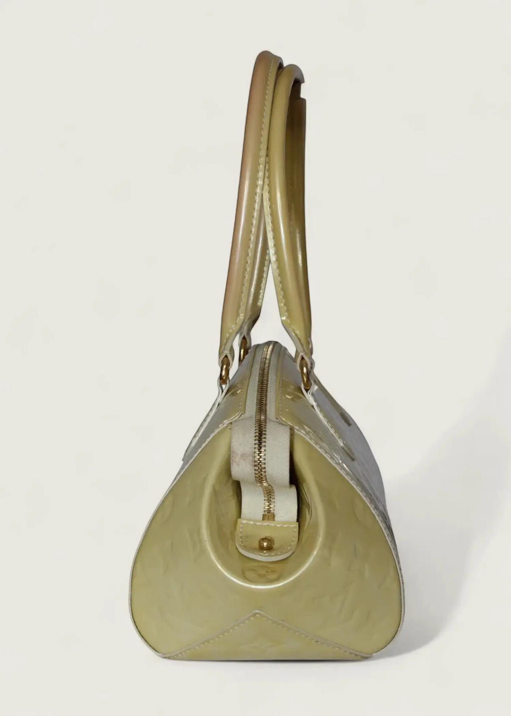 Preloved | Louis Vuitton Monogram Vernis Sherwood PM Håndtaske i Beige Louis Vuitton