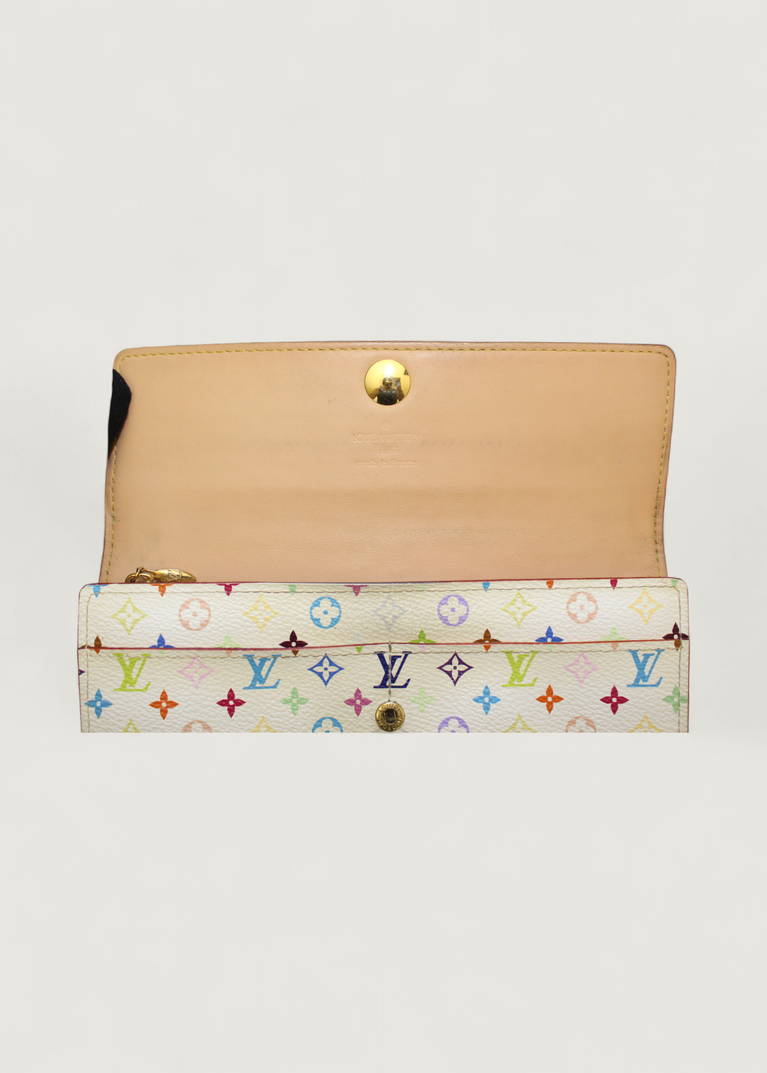 Preloved | Louis Vuitton Monogram x Takashi Murakami Multicolor Porte-Feuille Sarah Hvid Pung