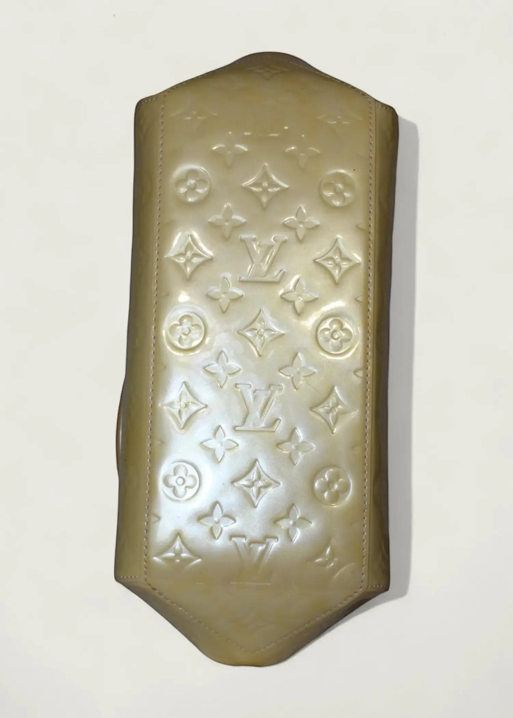 Preloved | Louis Vuitton Monogram Vernis Sherwood PM Håndtaske i Beige Louis Vuitton