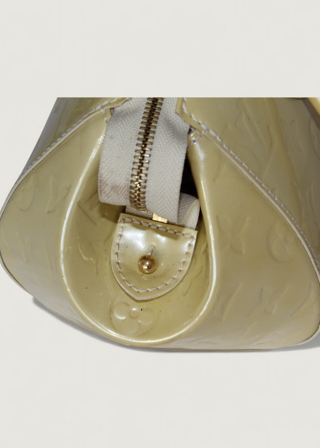 Preloved | Louis Vuitton Monogram Vernis Sherwood PM Håndtaske i Beige