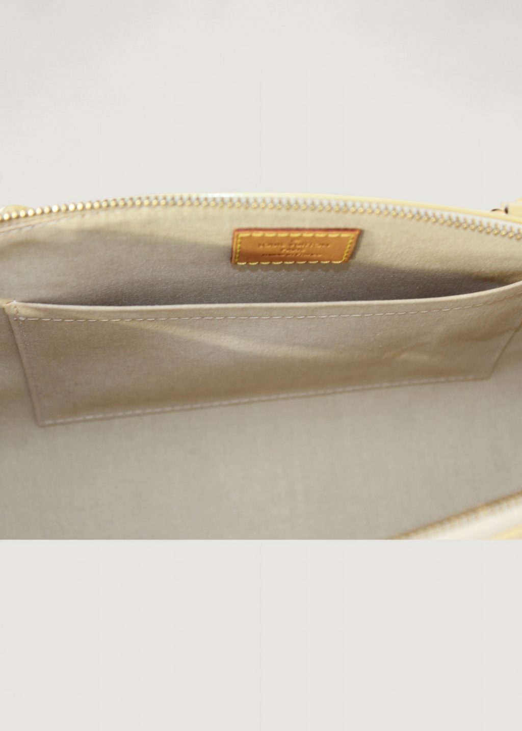 Preloved | Louis Vuitton Monogram Vernis Sherwood PM Håndtaske i Beige