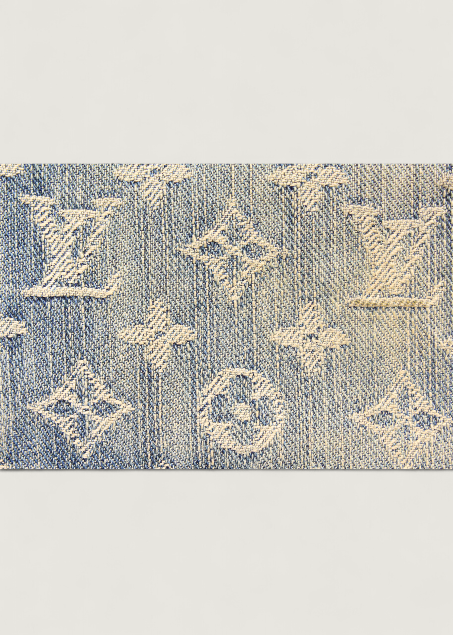 Preloved | Louis Vuitton Monogram Denim Zippy Pung i Jeans Blå Canvas