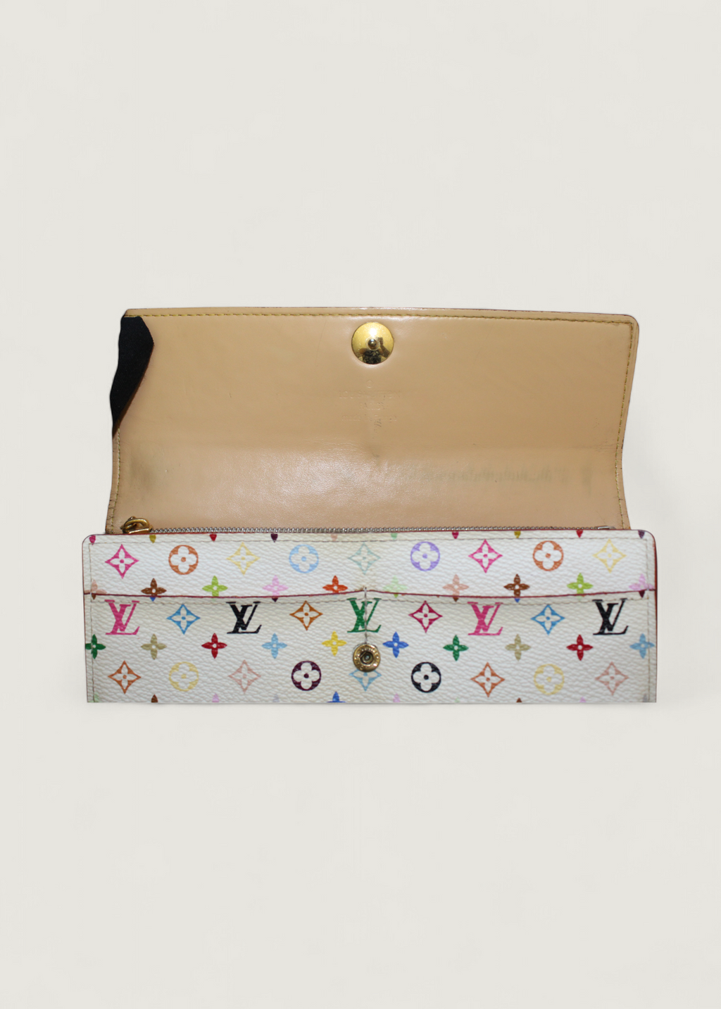 Preloved | Louis Vuitton Monogram x Takashi Murakami Multicolor Porte-Feuille Sarah Hvid Pung