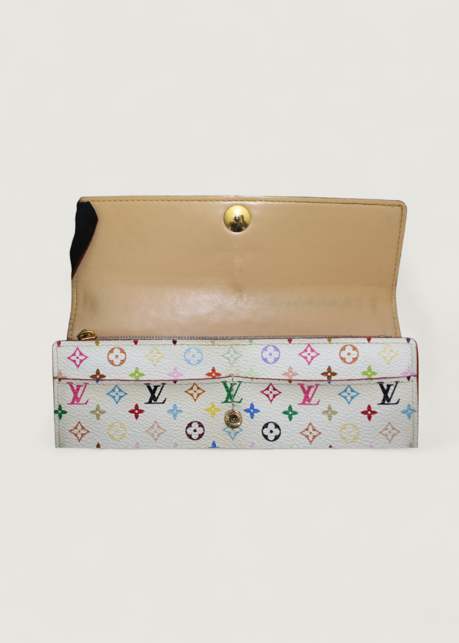Preloved | Louis Vuitton Monogram x Takashi Murakami Multicolor Porte-Feuille Sarah Hvid Pung