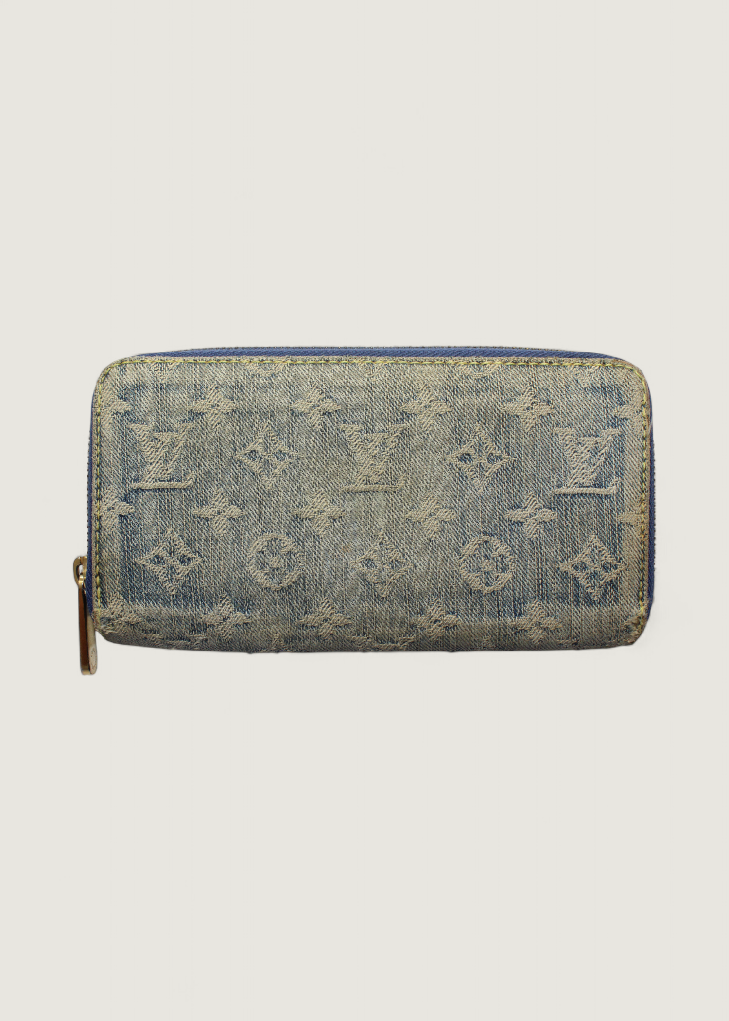 Preloved | Louis Vuitton Monogram Denim Zippy Pung i Jeans Blå Canvas