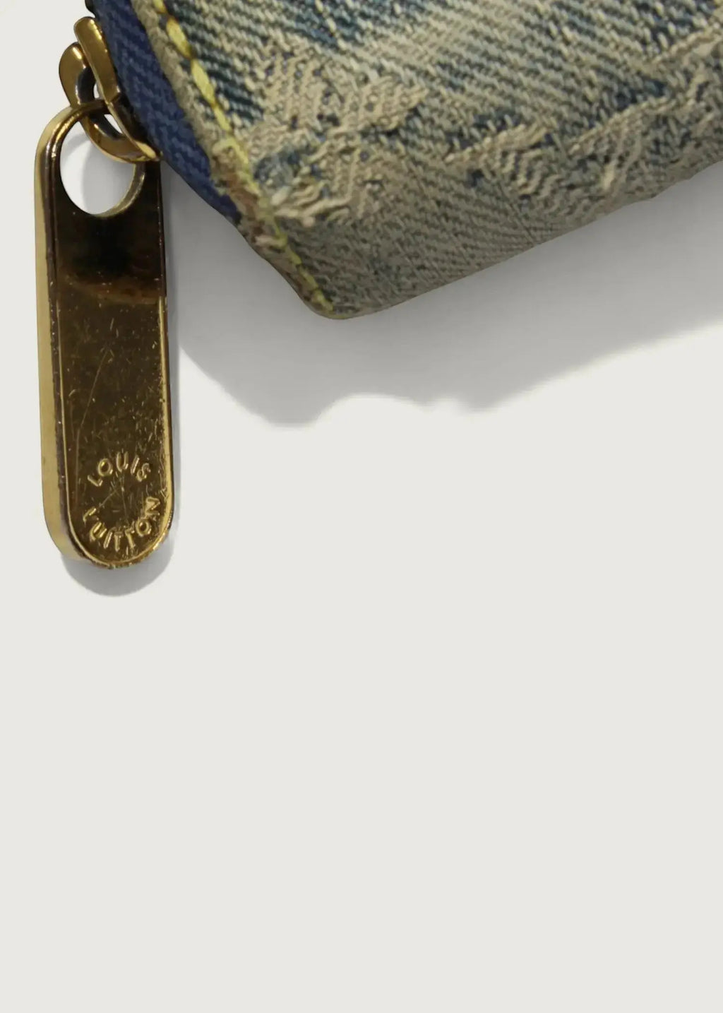Preloved | Louis Vuitton Monogram Denim Zippy Pung i Jeans Blå Canvas Louis Vuitton