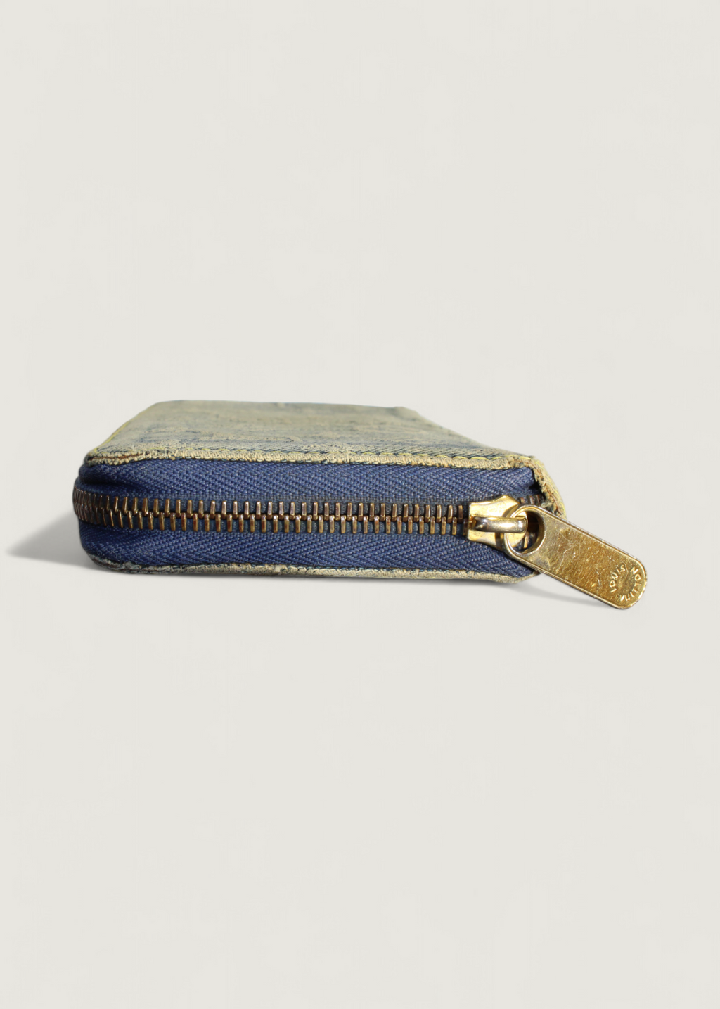 Preloved | Louis Vuitton Monogram Denim Zippy Pung i Jeans Blå Canvas