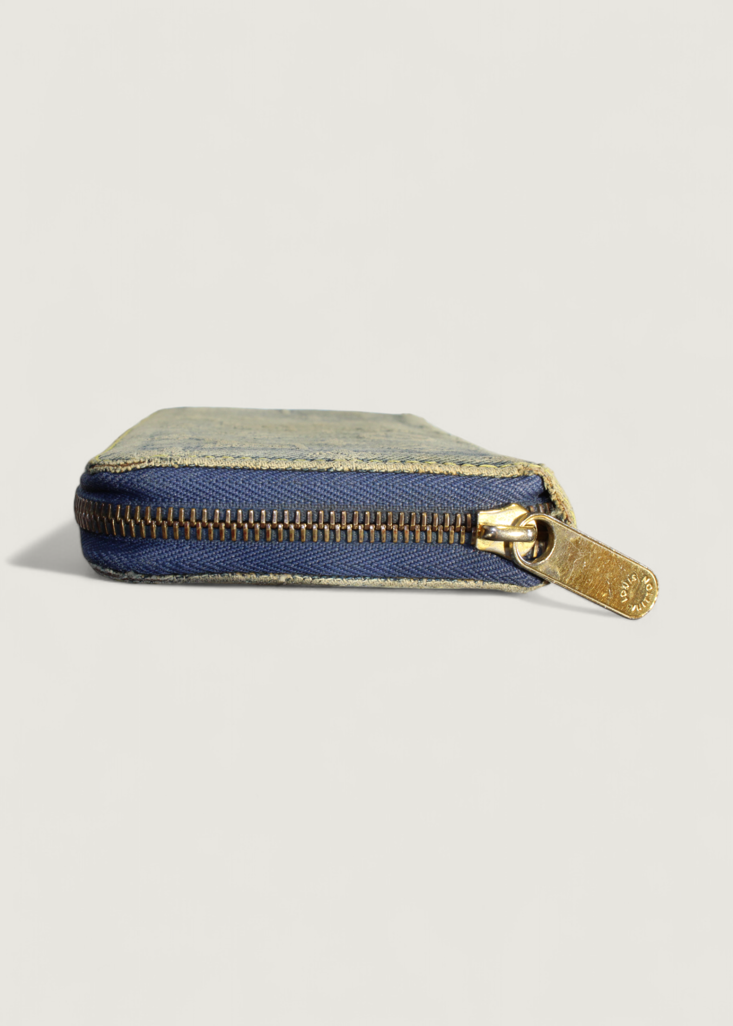 Preloved | Louis Vuitton Monogram Denim Zippy Pung i Jeans Blå Canvas