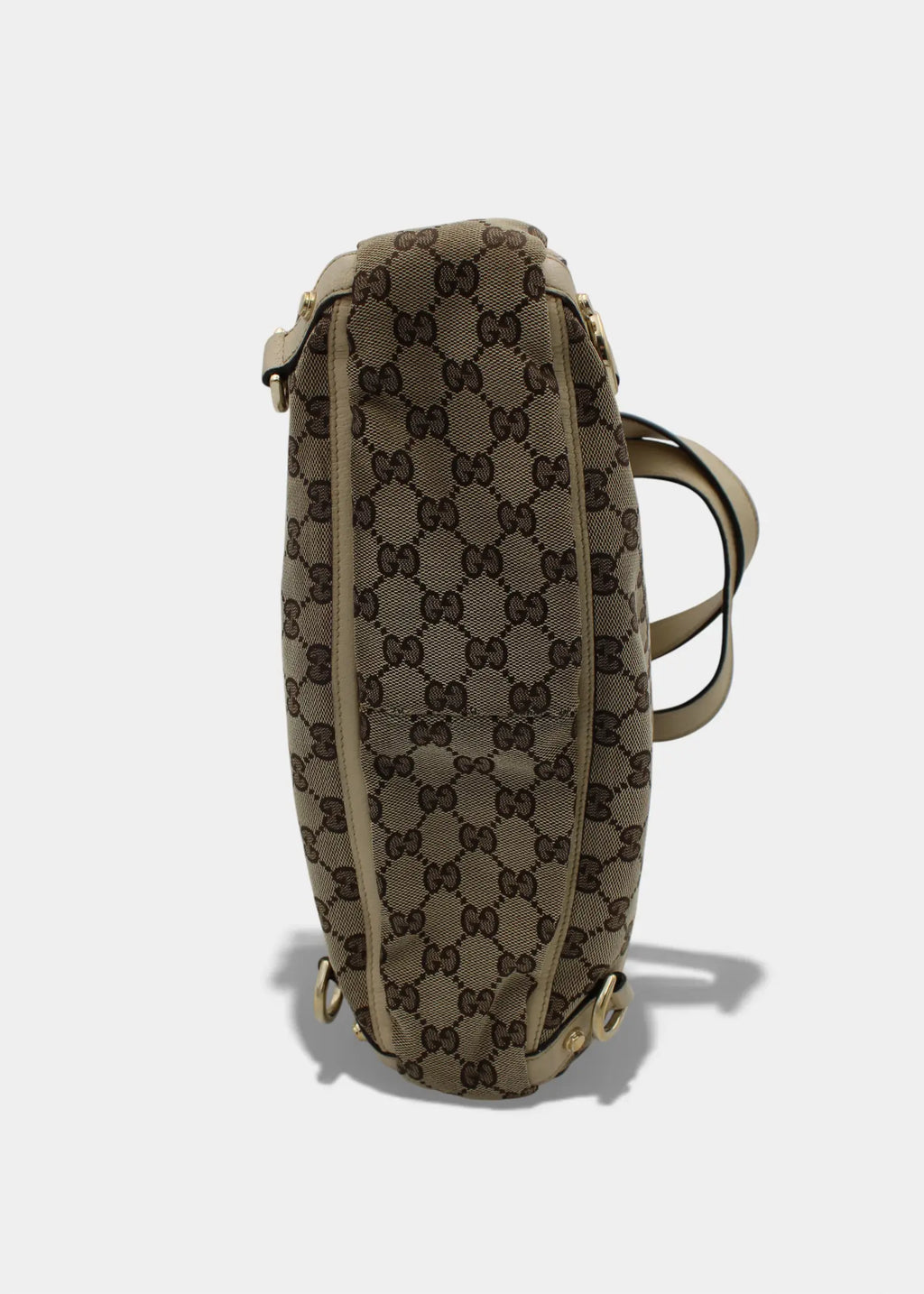 Preloved | Gucci GG Monogram Totebag Abbey med Hvid Læder