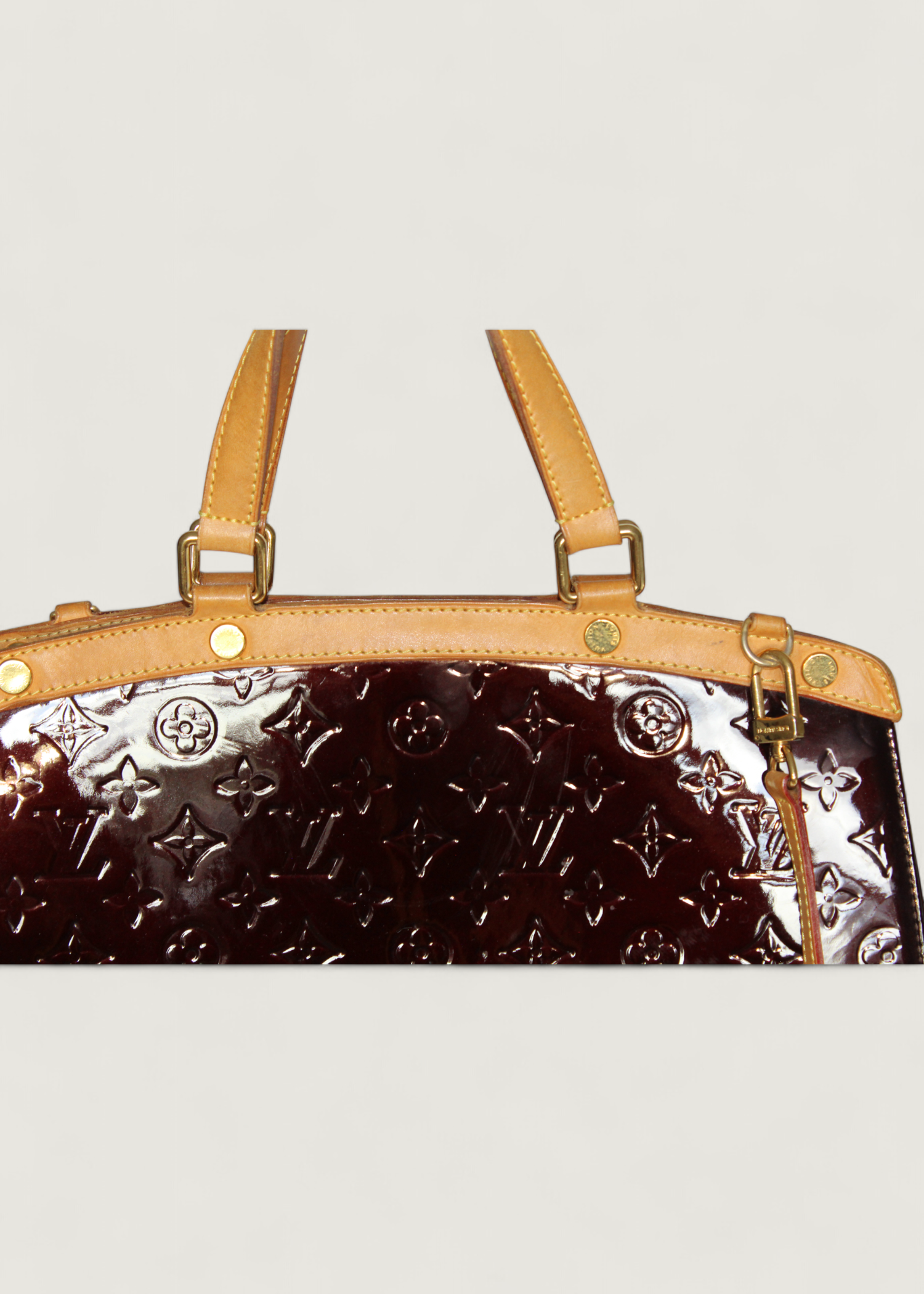 Preloved | Louis Vuitton Monogram Vernis Brea MM Totebag i Bordeaux Rød