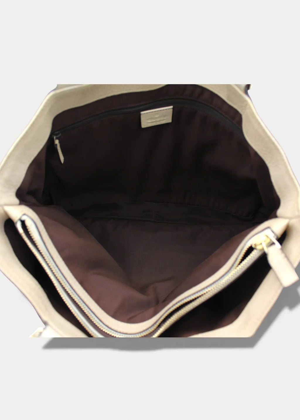 Preloved | Gucci GG Monogram Totebag Abbey med Hvid Læder