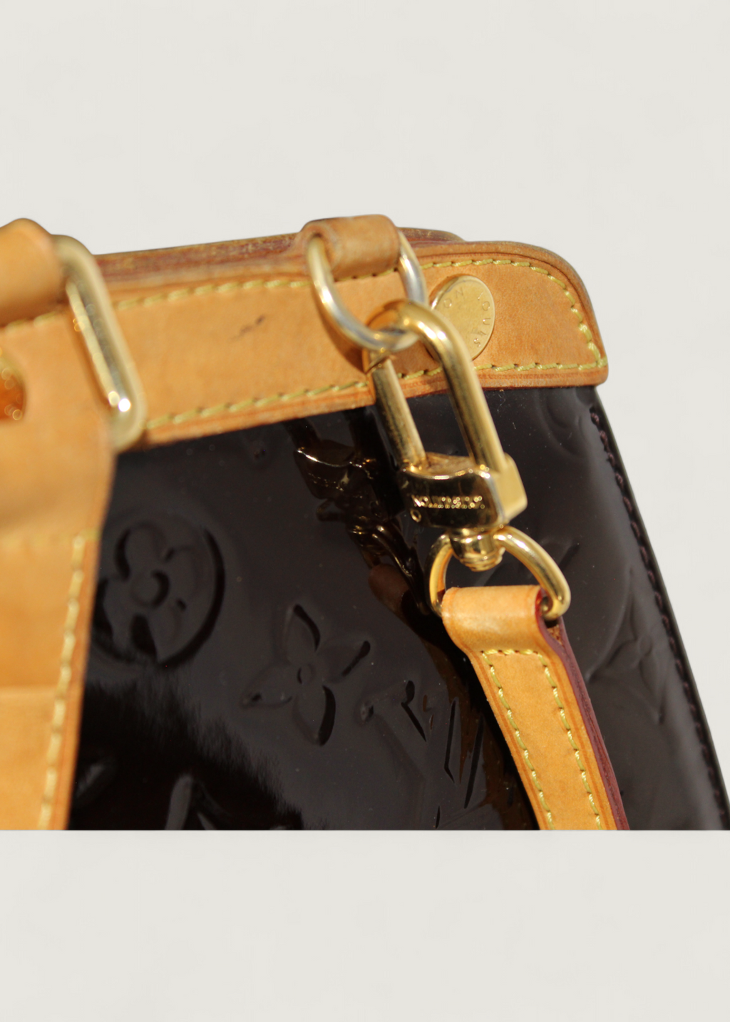 Preloved | Louis Vuitton Monogram Vernis Brea MM Totebag i Bordeaux Rød