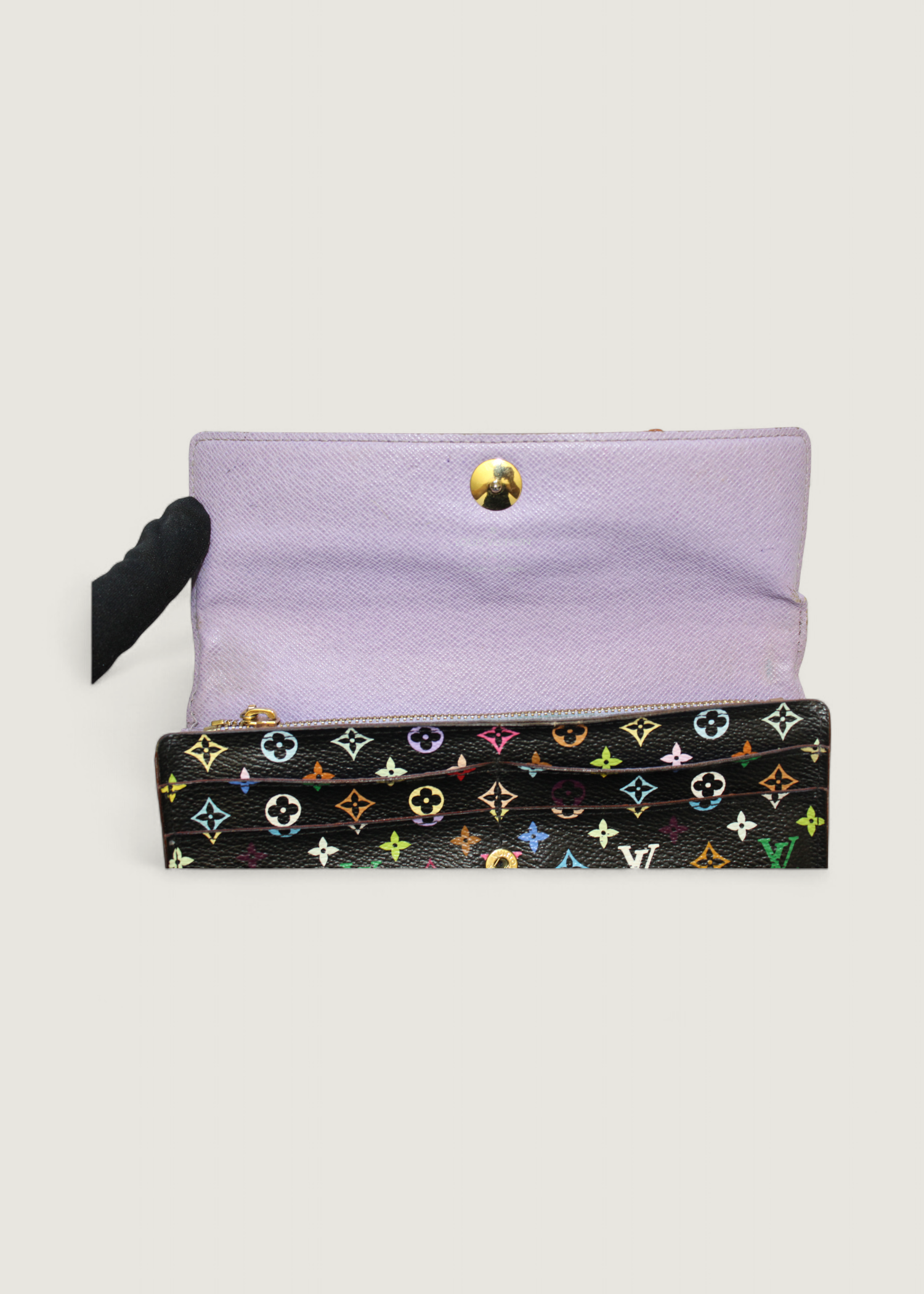 Preloved | Louis Vuitton Monogram x Takashi Murakami Multicolor Porte-Feuille Sarah Sort Pung