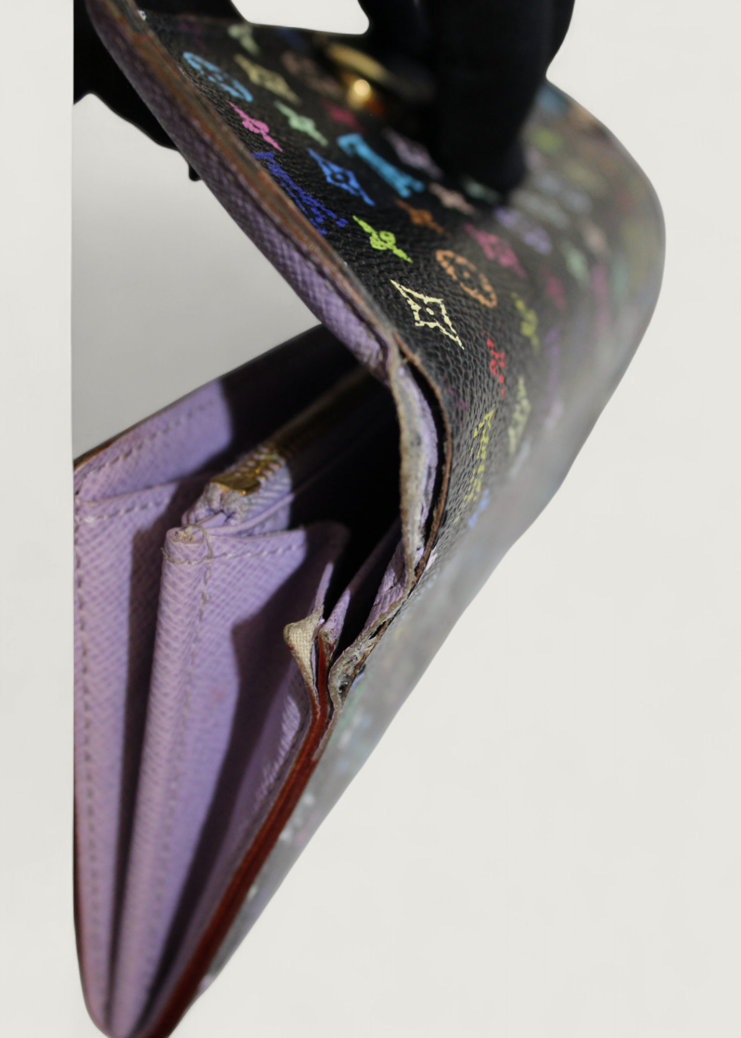 Preloved | Louis Vuitton Monogram x Takashi Murakami Multicolor Porte-Feuille Sarah Sort Pung