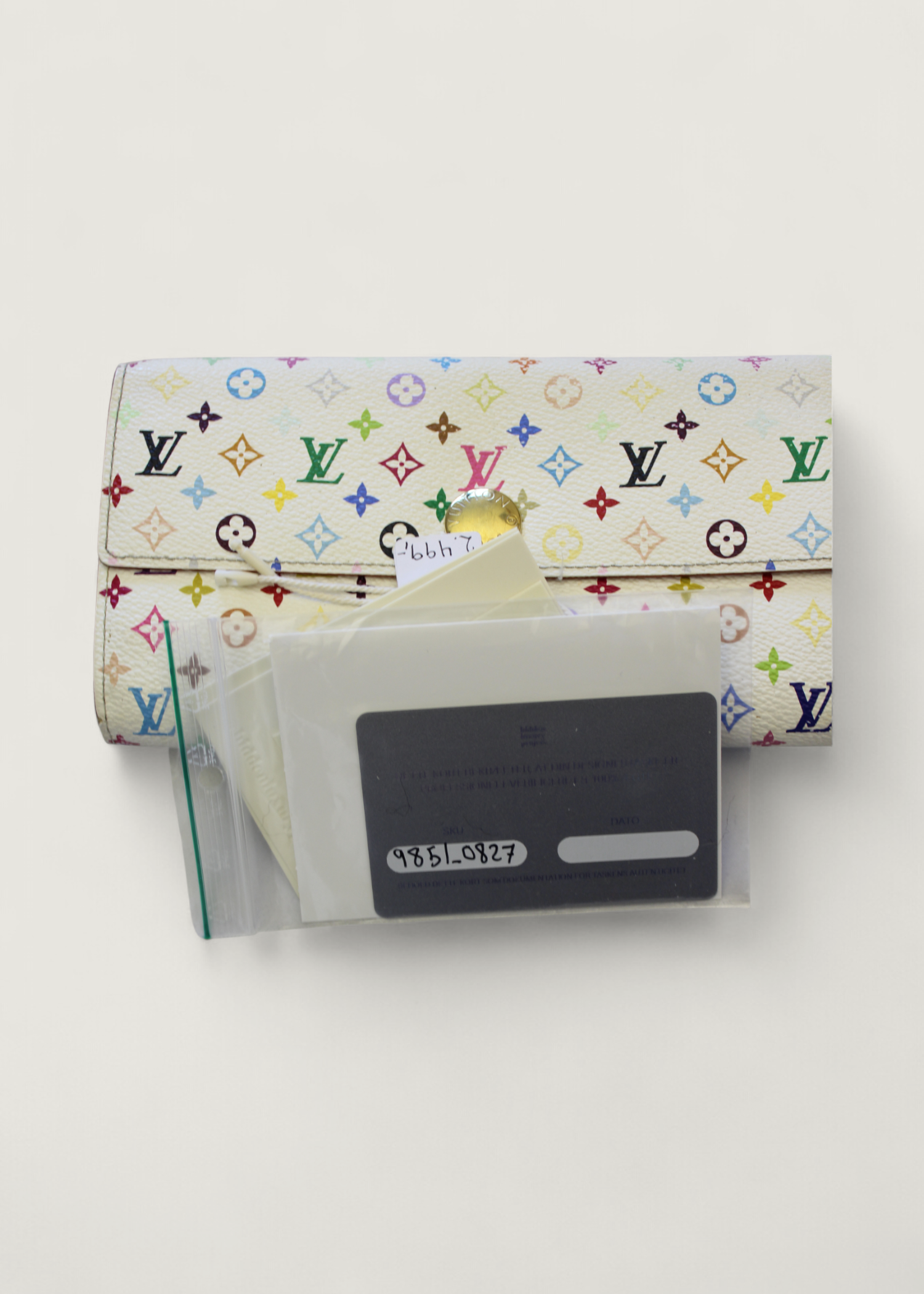 Preloved | Louis Vuitton Monogram x Takashi Murakami Multicolor Porte-Feuille Sarah Hvid Pung
