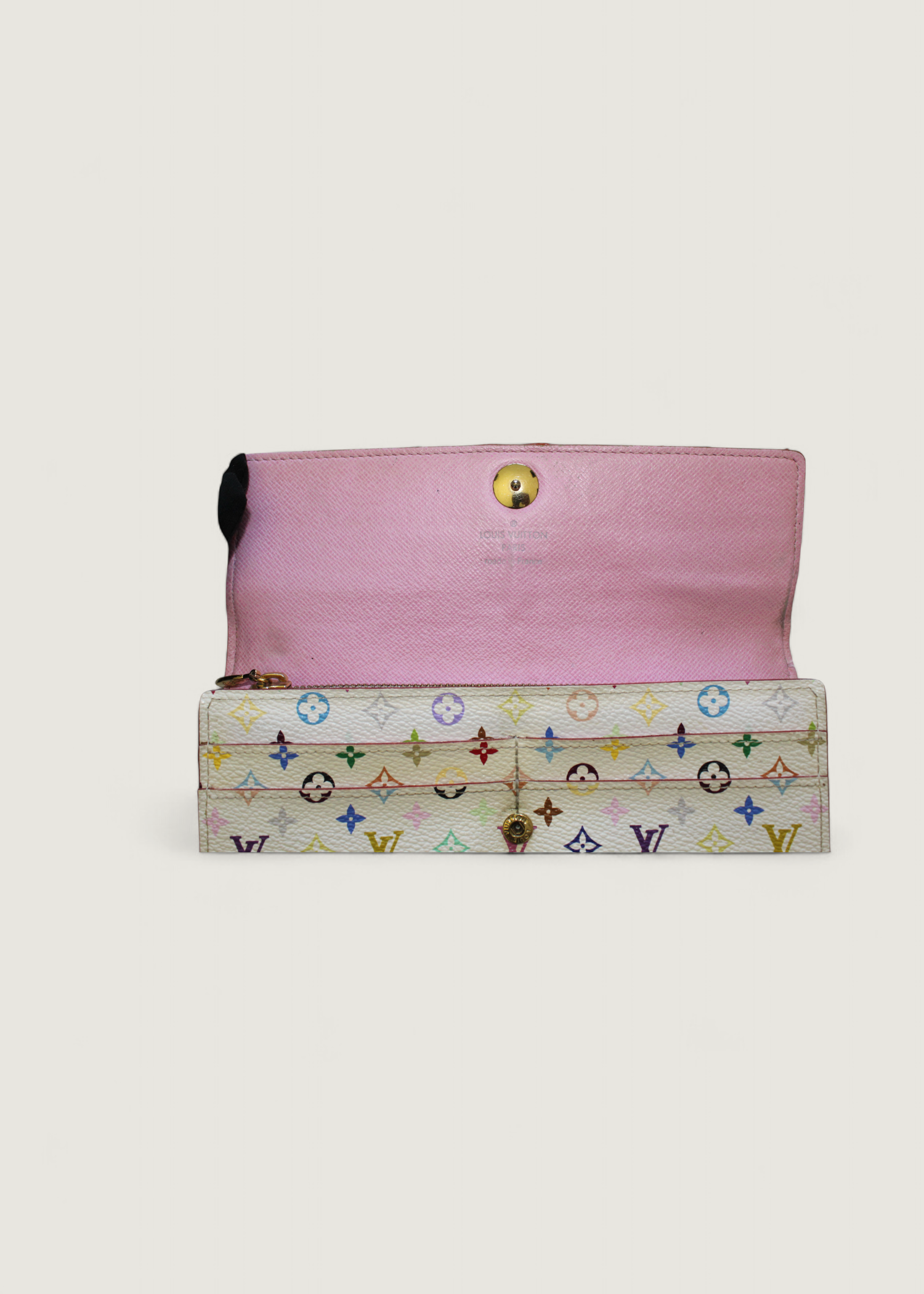Preloved | Louis Vuitton Monogram x Takashi Murakami Multicolor Porte-Feuille Sarah Hvid Pung