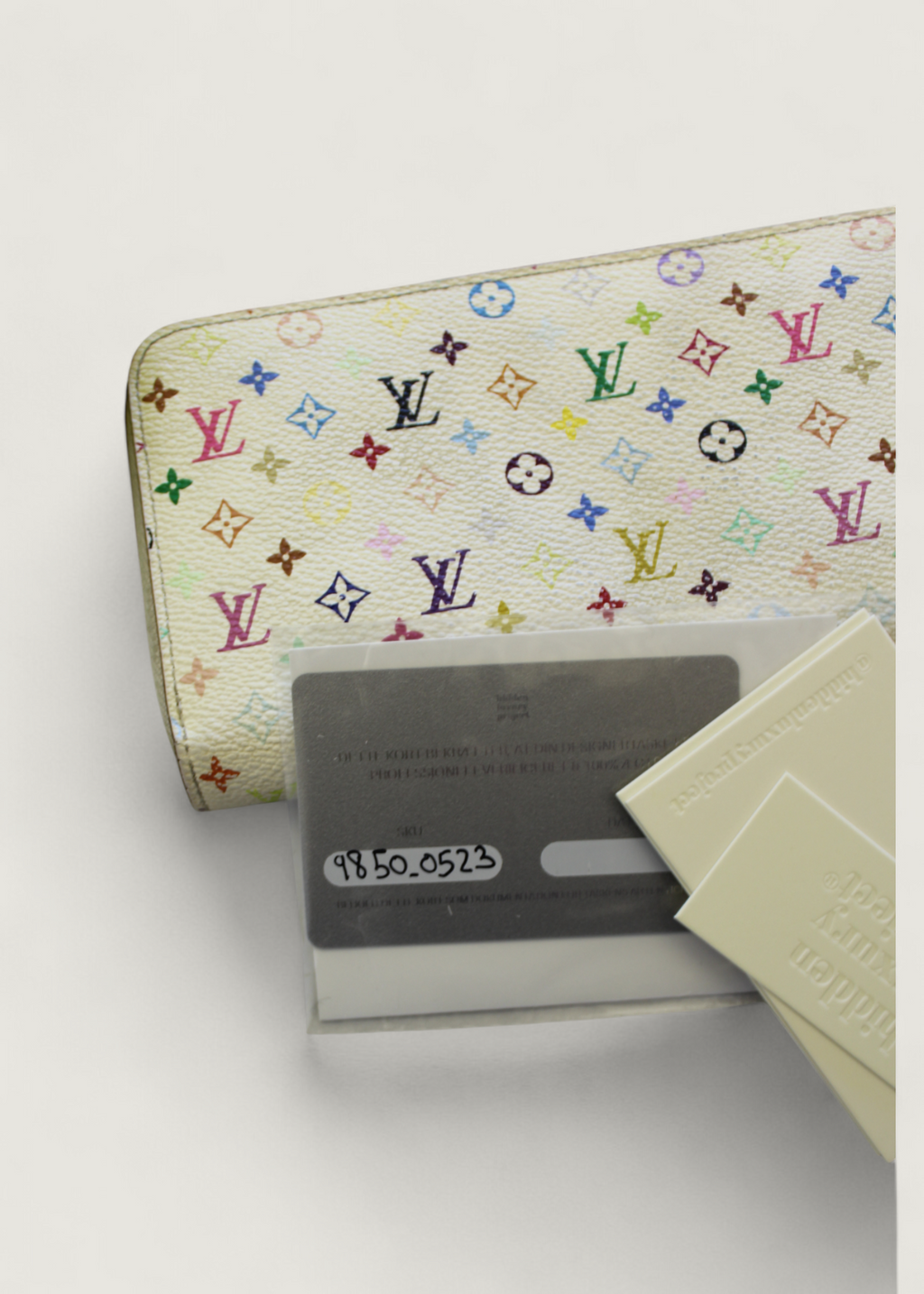 Preloved | Louis Vuitton Monogram x Takashi Murakami Multicolor Zippy Hvid Pung