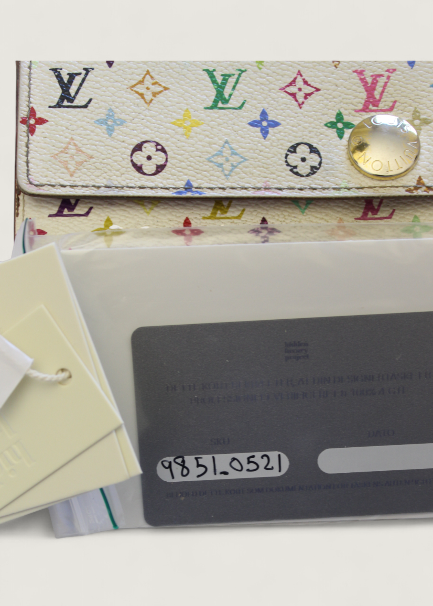 Preloved | Louis Vuitton Monogram x Takashi Murakami Multicolor Porte-Feuille Sarah Hvid Pung