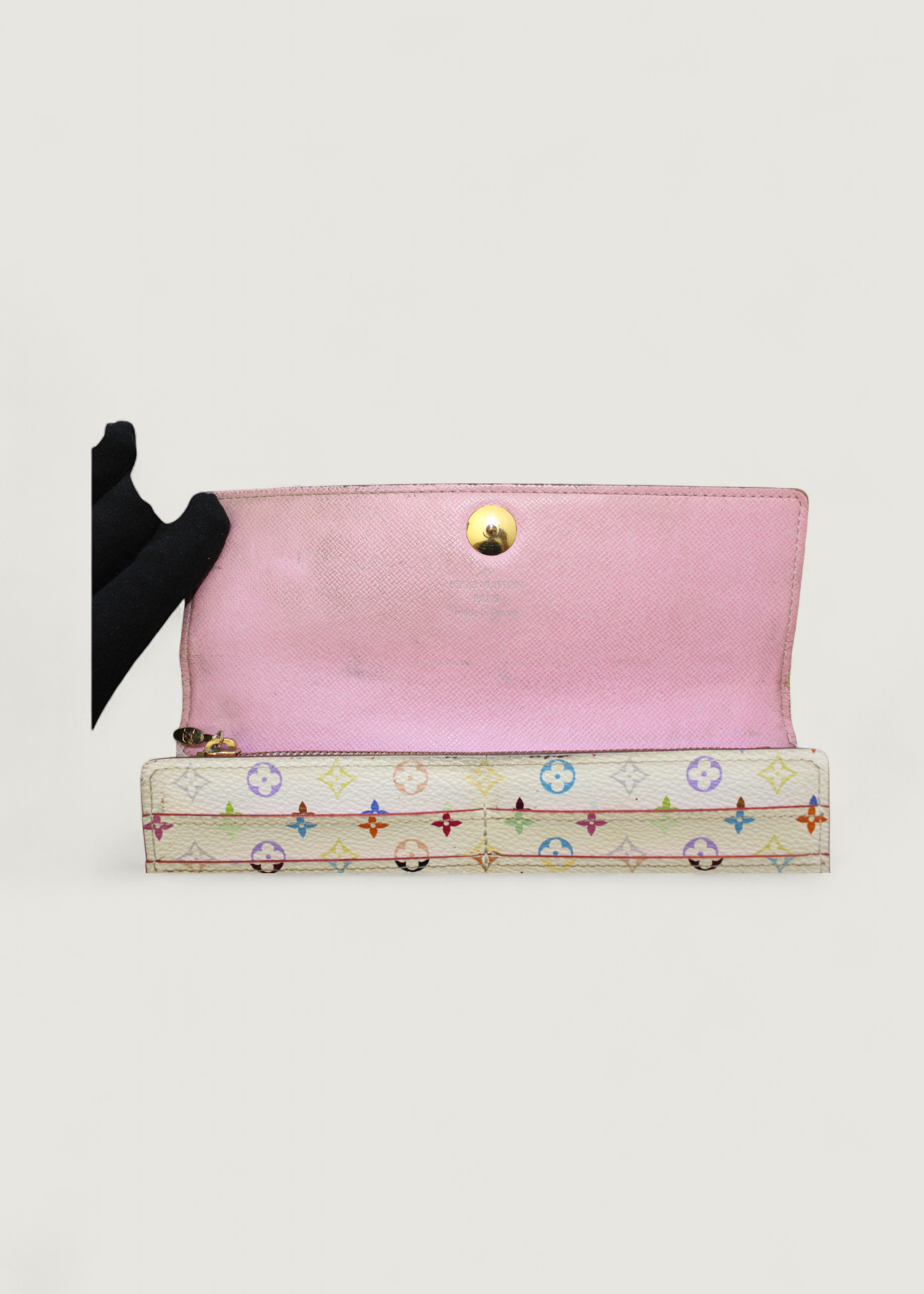 Preloved | Louis Vuitton Monogram x Takashi Murakami Multicolor Porte-Feuille Sarah Hvid Pung
