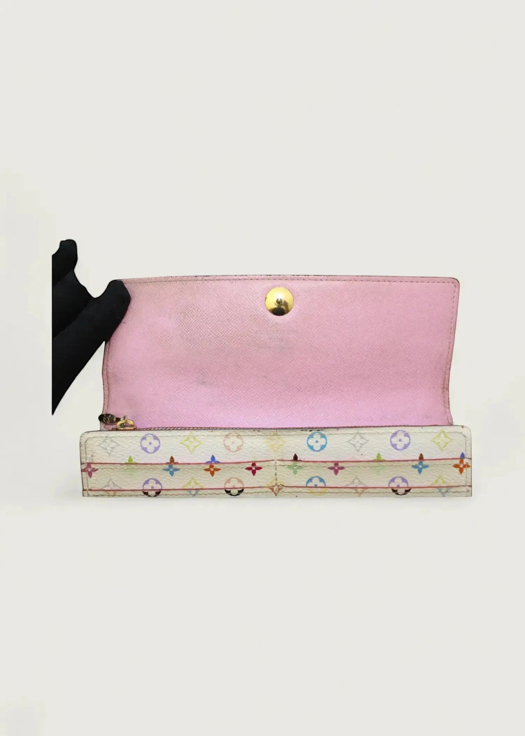 Preloved | Louis Vuitton Monogram x Takashi Murakami Multicolor Porte-Feuille Sarah Hvid Pung Louis Vuitton