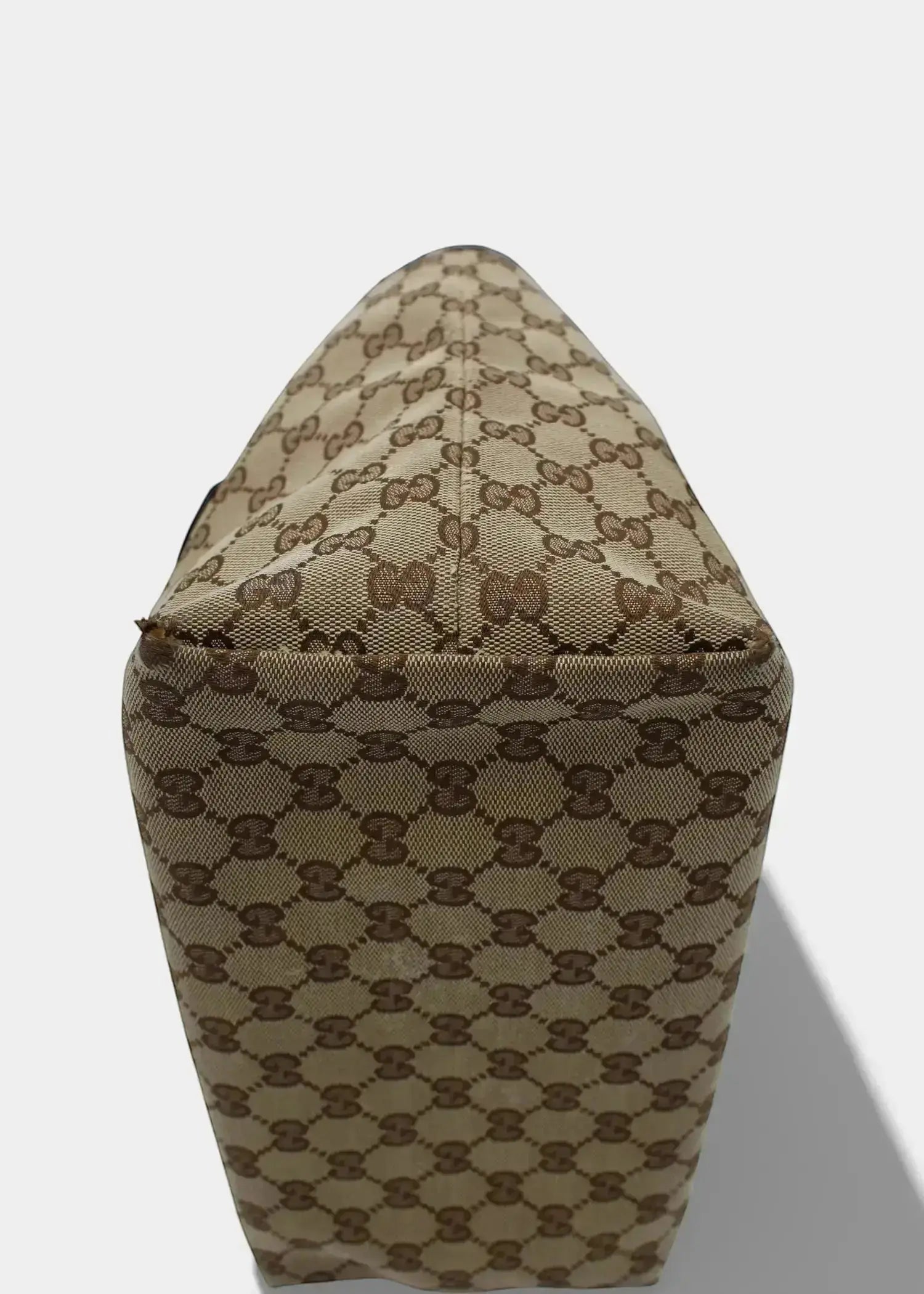 Preloved | Gucci GG Monogram Totebag med Sort / Lilla PVC Læder Gucci