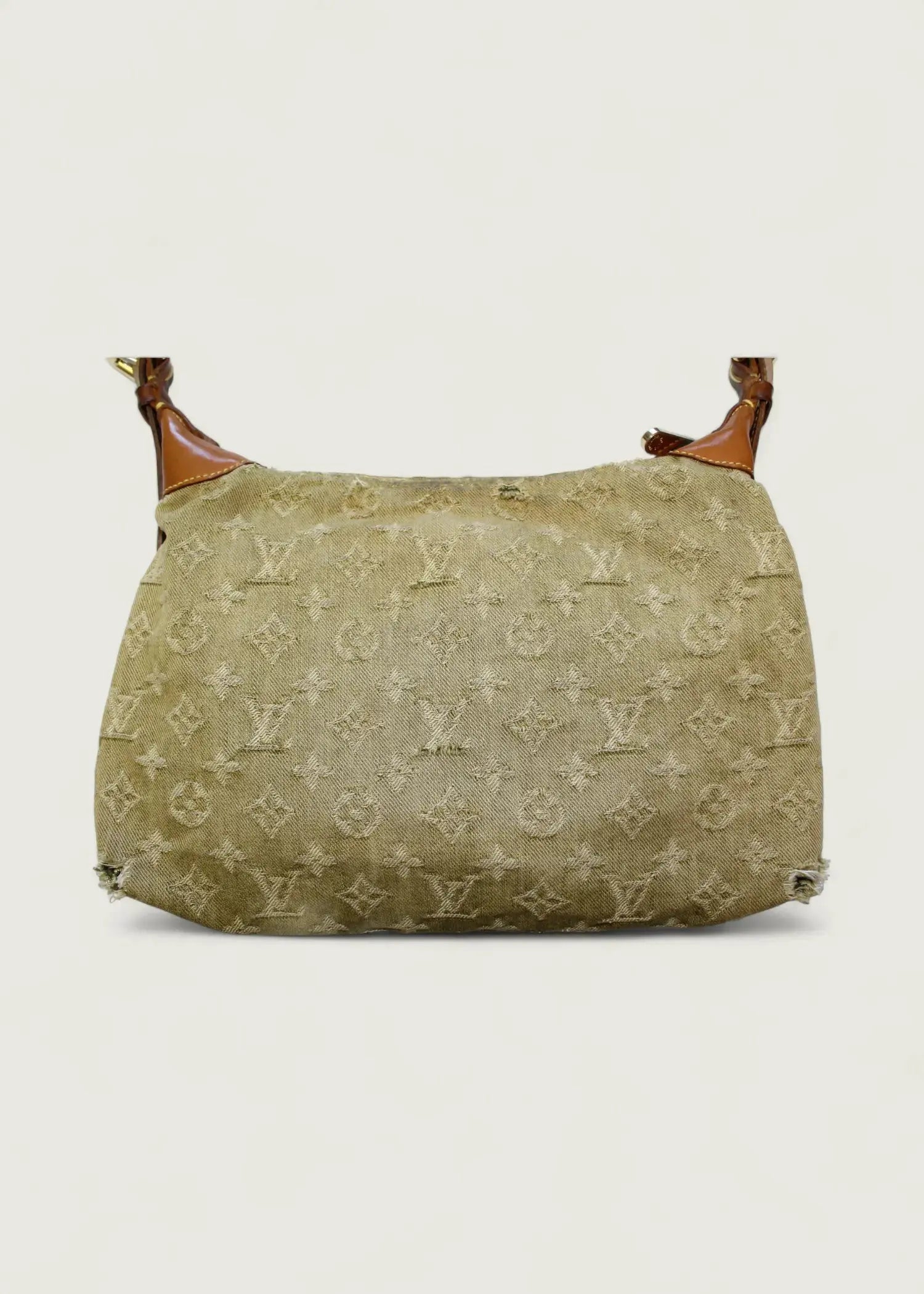 Preloved | Louis Vuitton Monogram Denim Baggy PM Crossbody i Grøn Gul Lichen Canvas Louis Vuitton