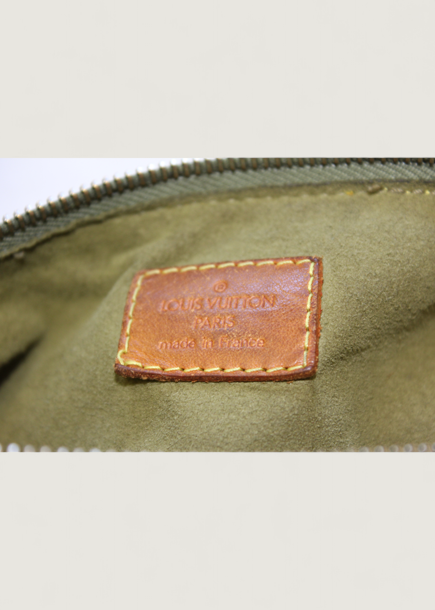 Preloved | Louis Vuitton Monogram Denim Baggy PM Crossbody i Grøn Gul Lichen Canvas