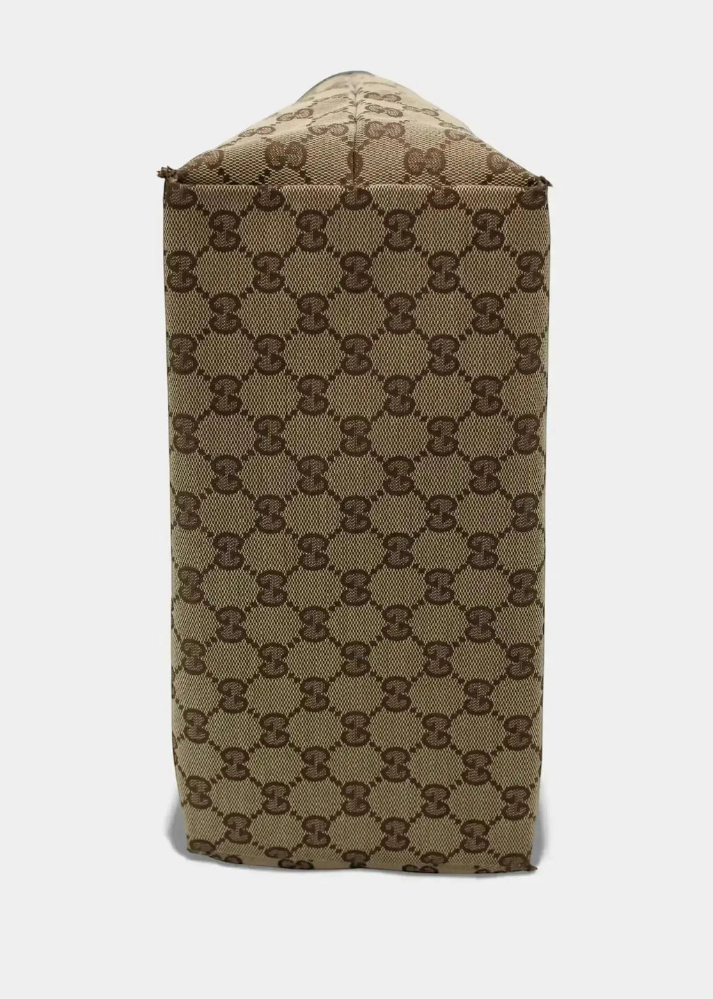 Preloved | Gucci GG Monogram Totebag med Sort PVC Læder Gucci