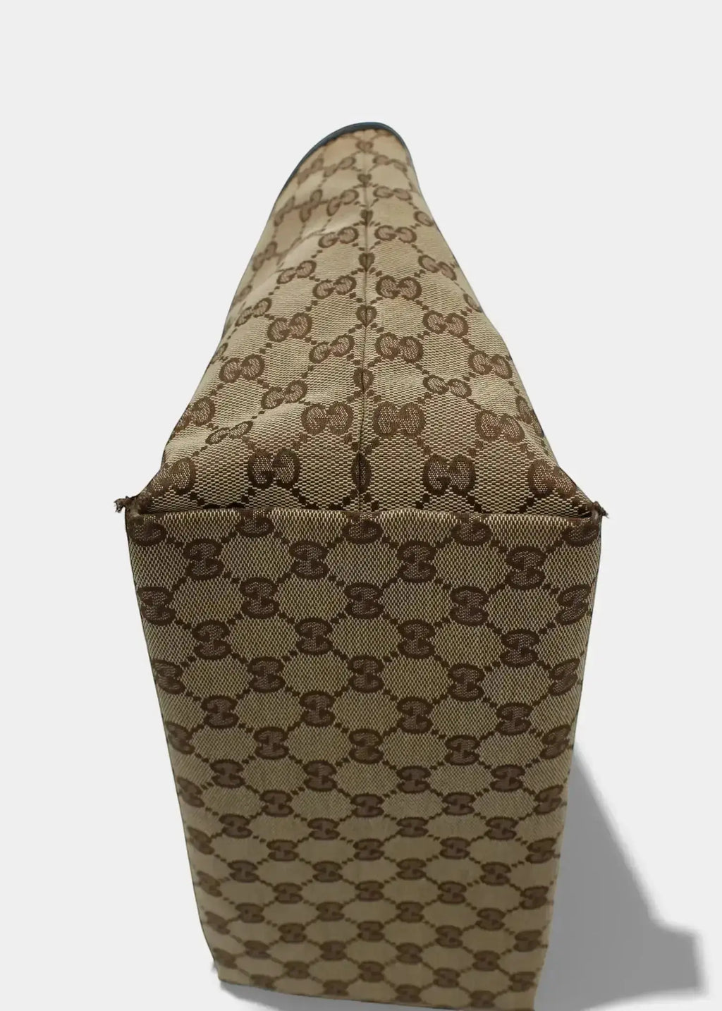 Preloved | Gucci GG Monogram Totebag med Sort PVC Læder Gucci