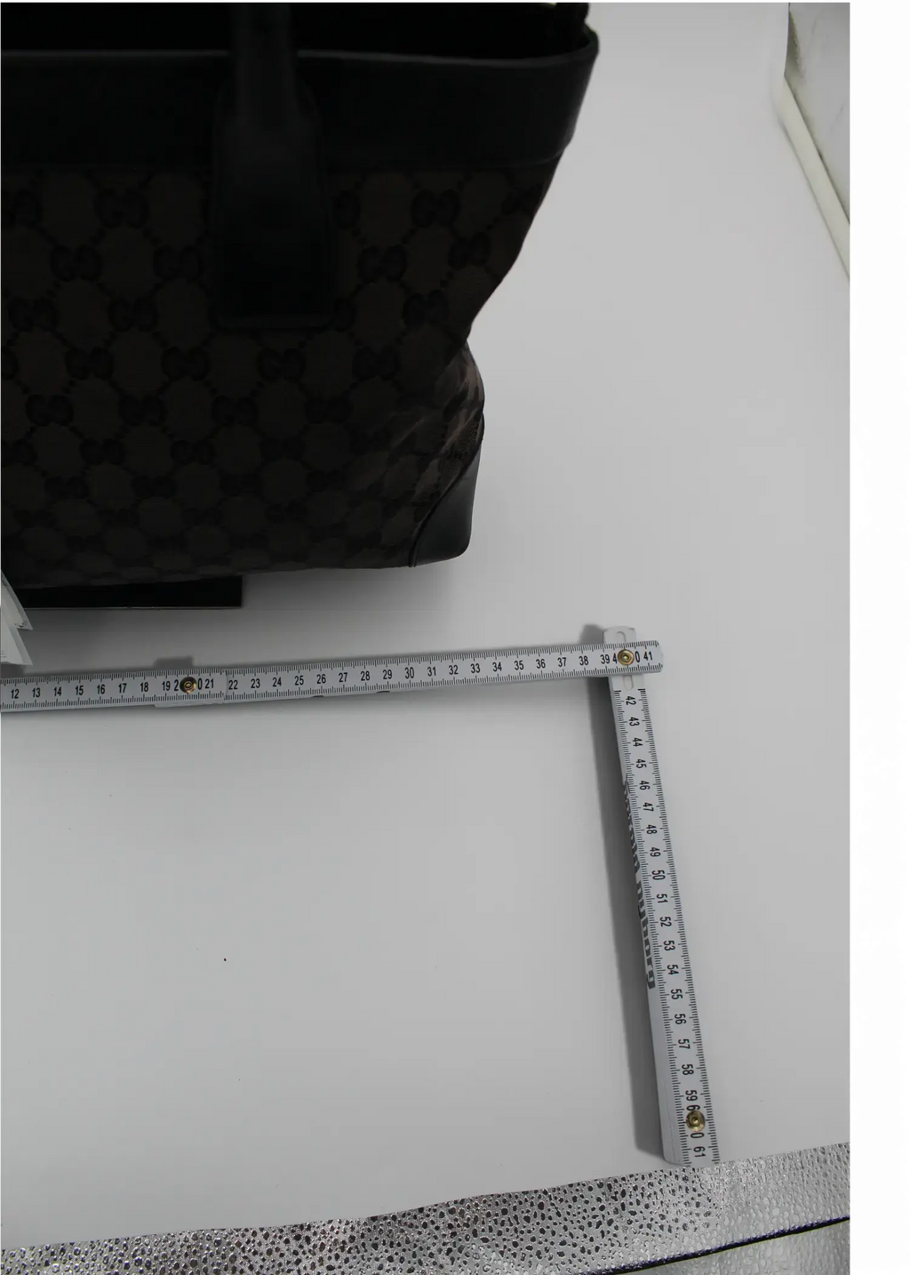 Preloved | Gucci GG Monogram Håndtaske i Sort Gucci