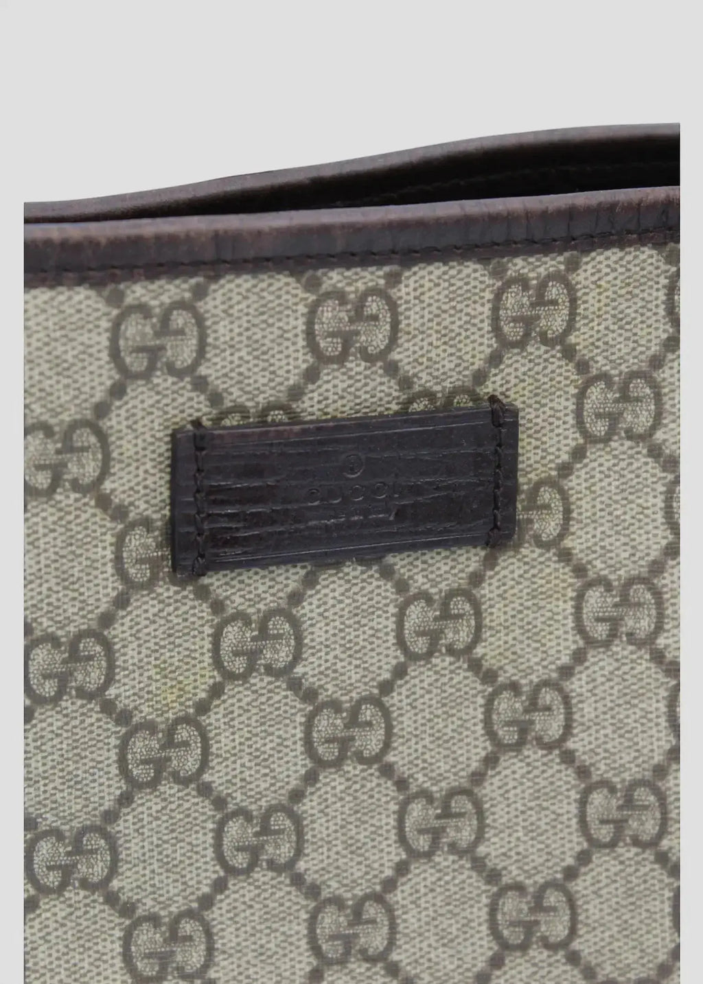 Preloved | Gucci GG Monogram Totebag med Brun Læder Gucci