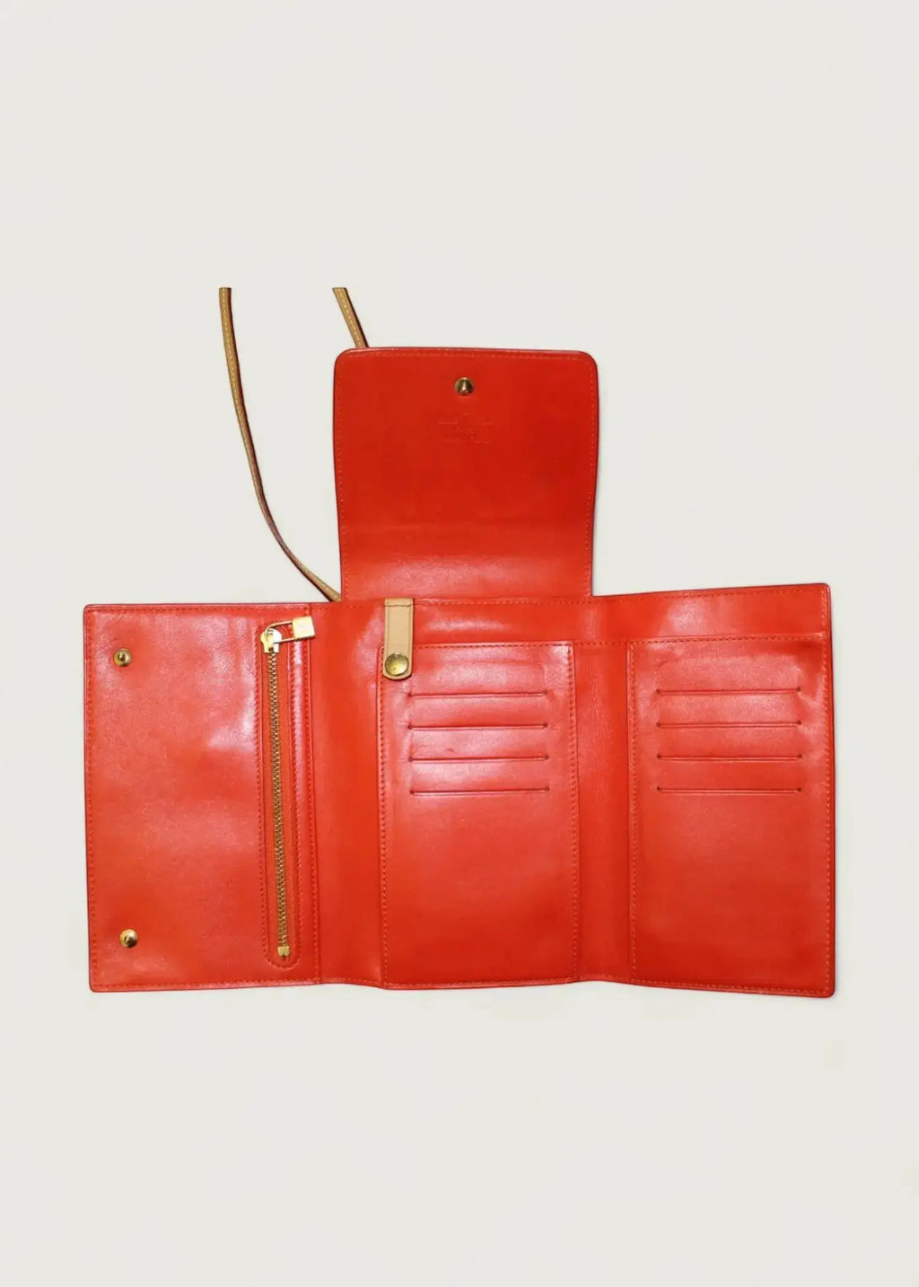 Preloved | Louis Vuitton Monogram Vernis Walker Pochette Crossbody Pung i Orange Patent Læder Louis Vuitton