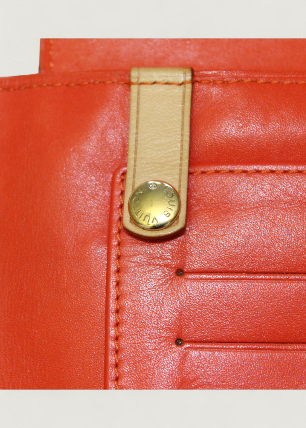 Preloved | Louis Vuitton Monogram Vernis Walker Pochette Crossbody Pung i Orange Patent Læder