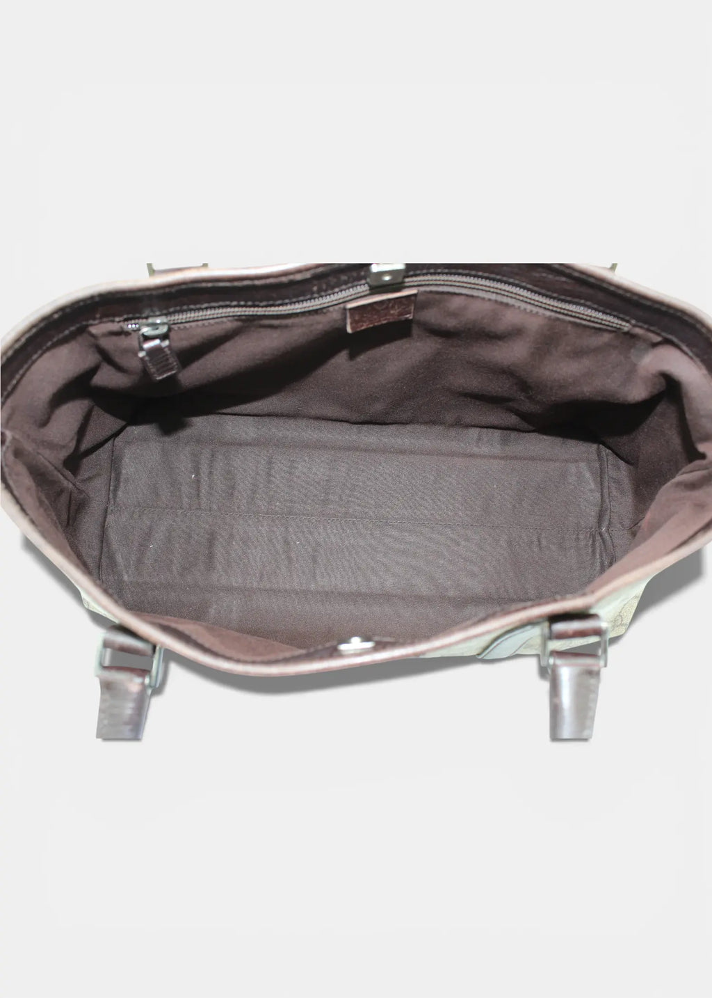 Preloved | Gucci GG Monogram Totebag med Brun Læder