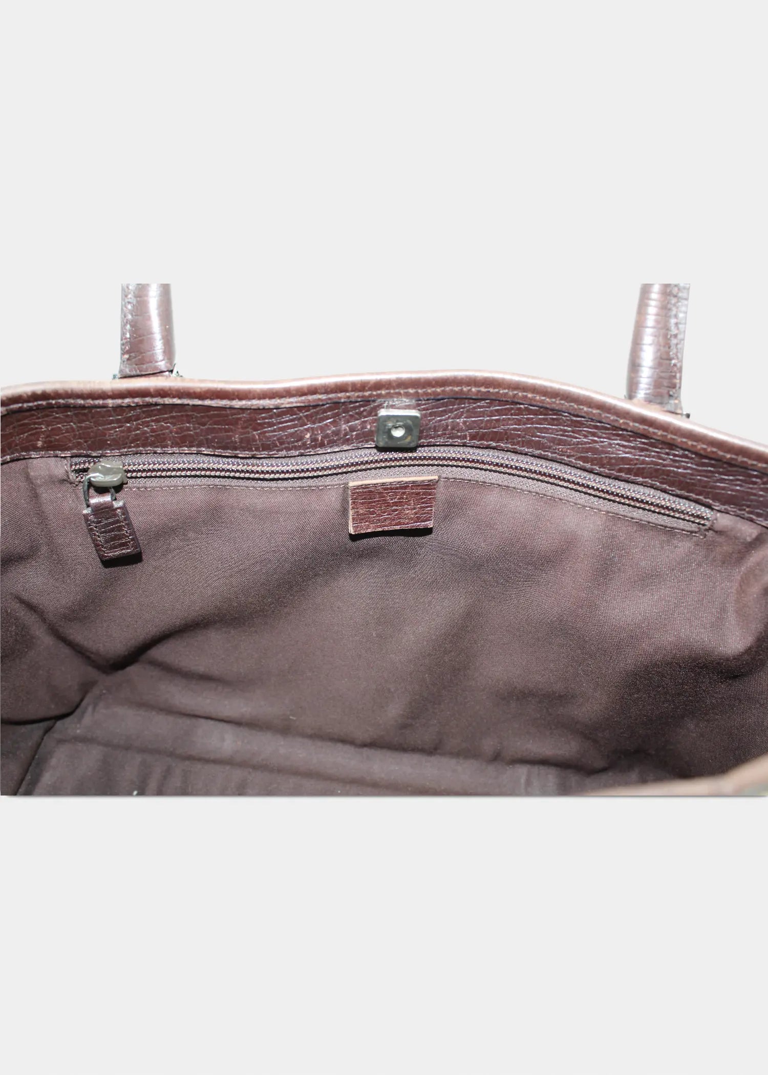 Preloved | Gucci GG Monogram Totebag med Brun Læder