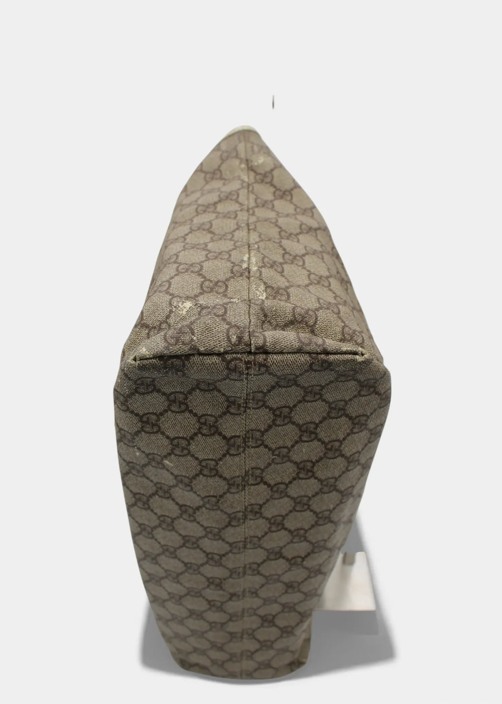 Preloved | Gucci GG Monogram Totebag med Hvid Læder